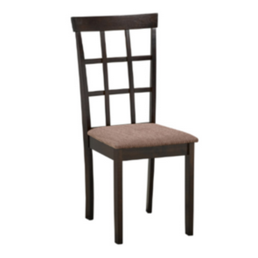 Espresso Wood Window-Back Dining Chair – C-1010