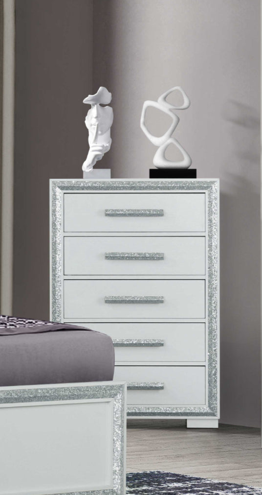 Sleek lines and minimalist aesthetic Chest – Andros-Silver Chest