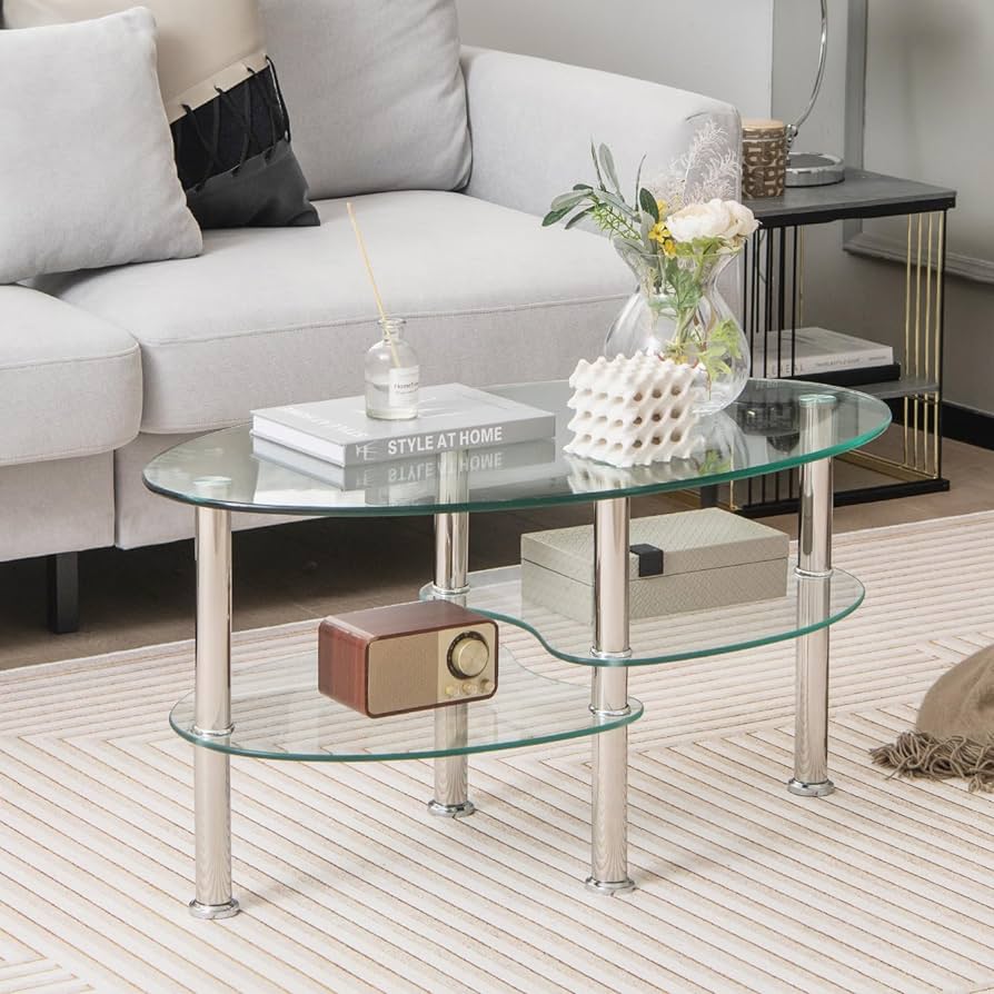 8mm Clear Tempered Glass Coffee / Side Table – IF-2014