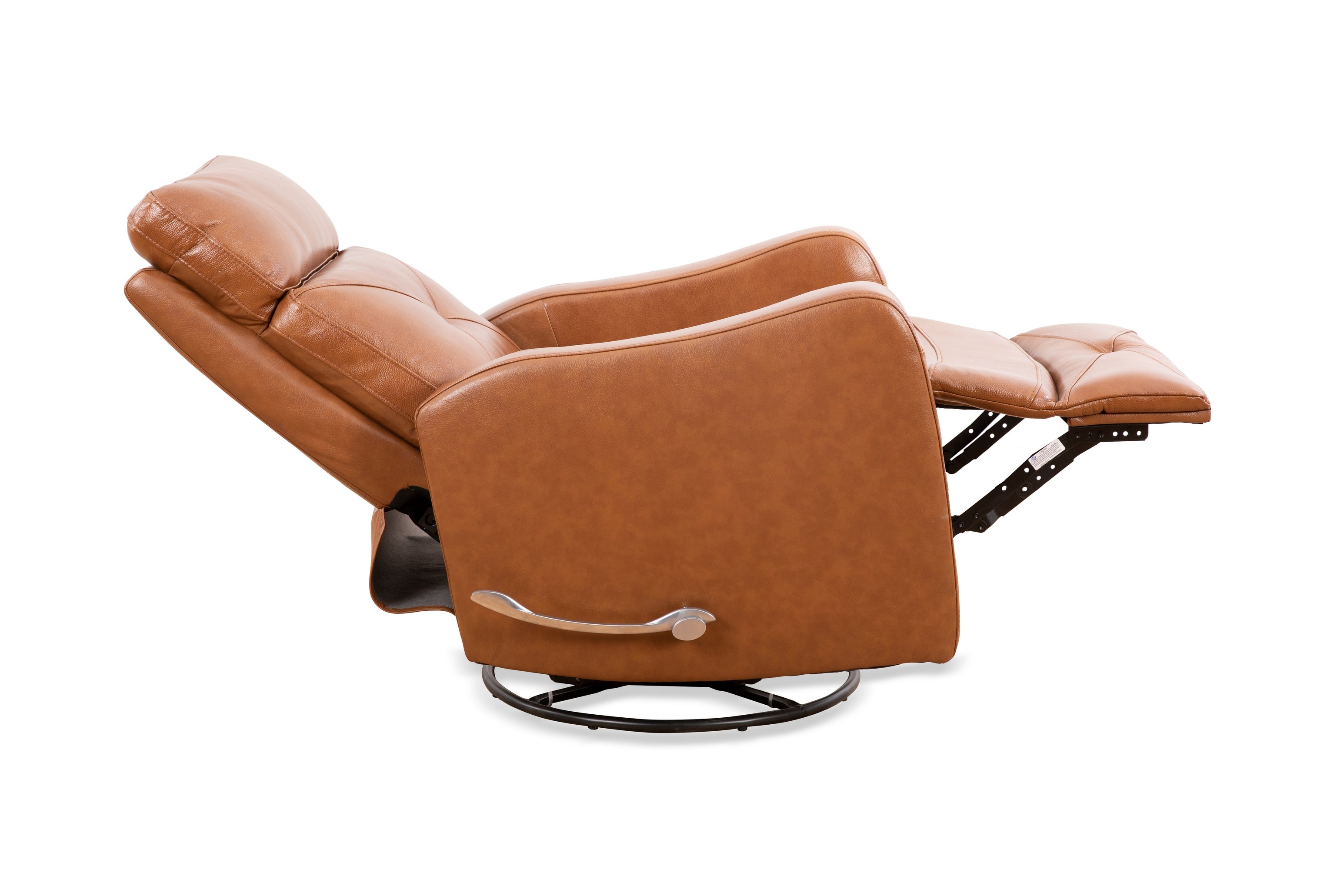Cognac Leather Swivel Glider Recliner – IF-6331-M Recliner