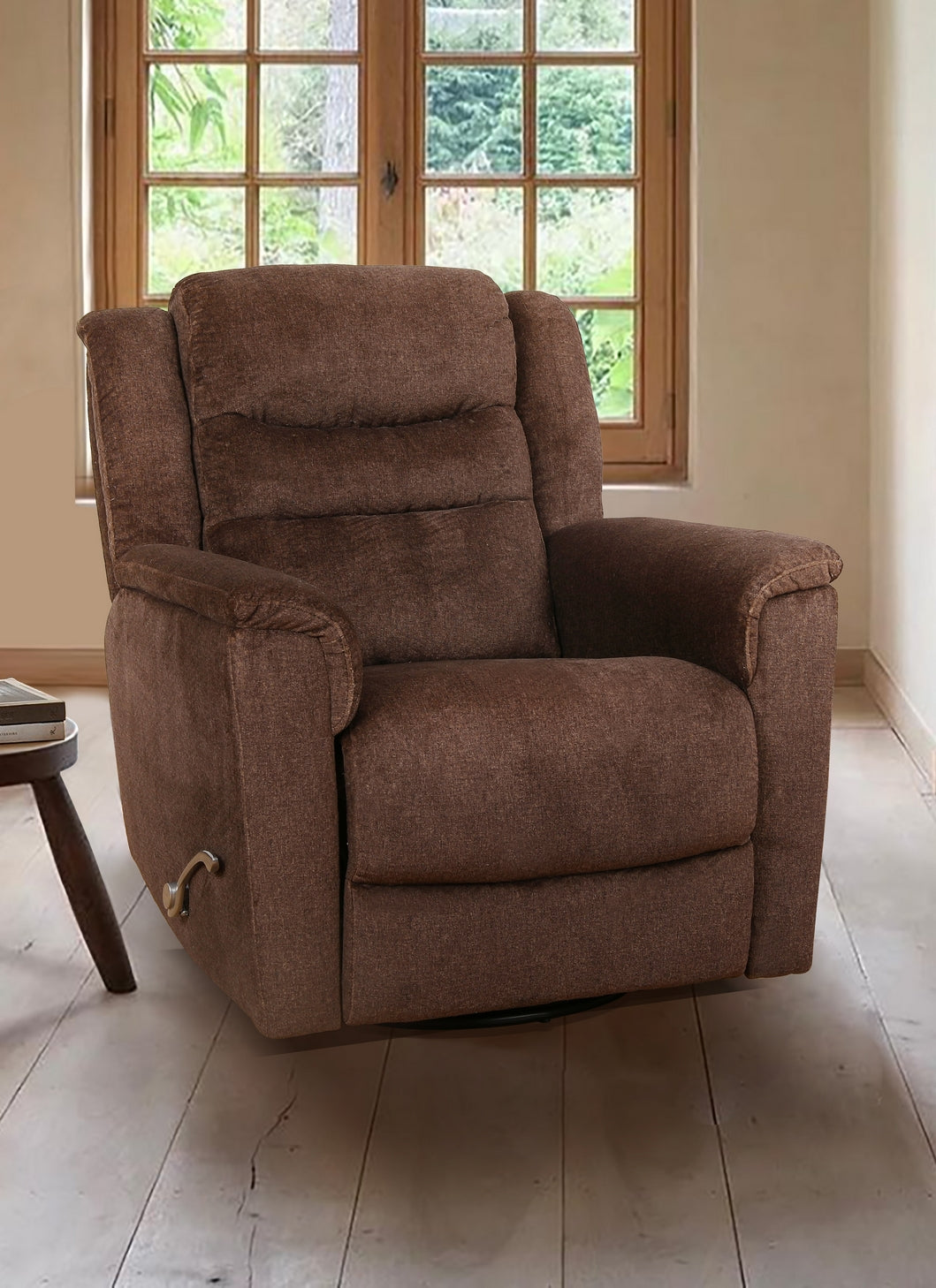 Brown Chenille Rocker Recliner – IF-6346-M Recliner