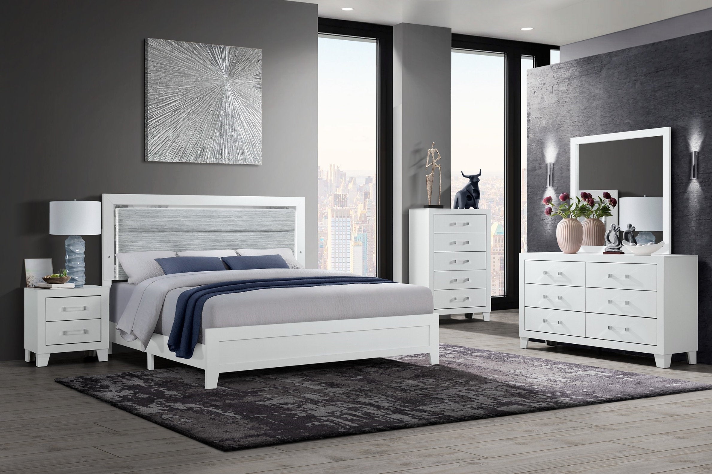 Luccia White - Bedroom Set