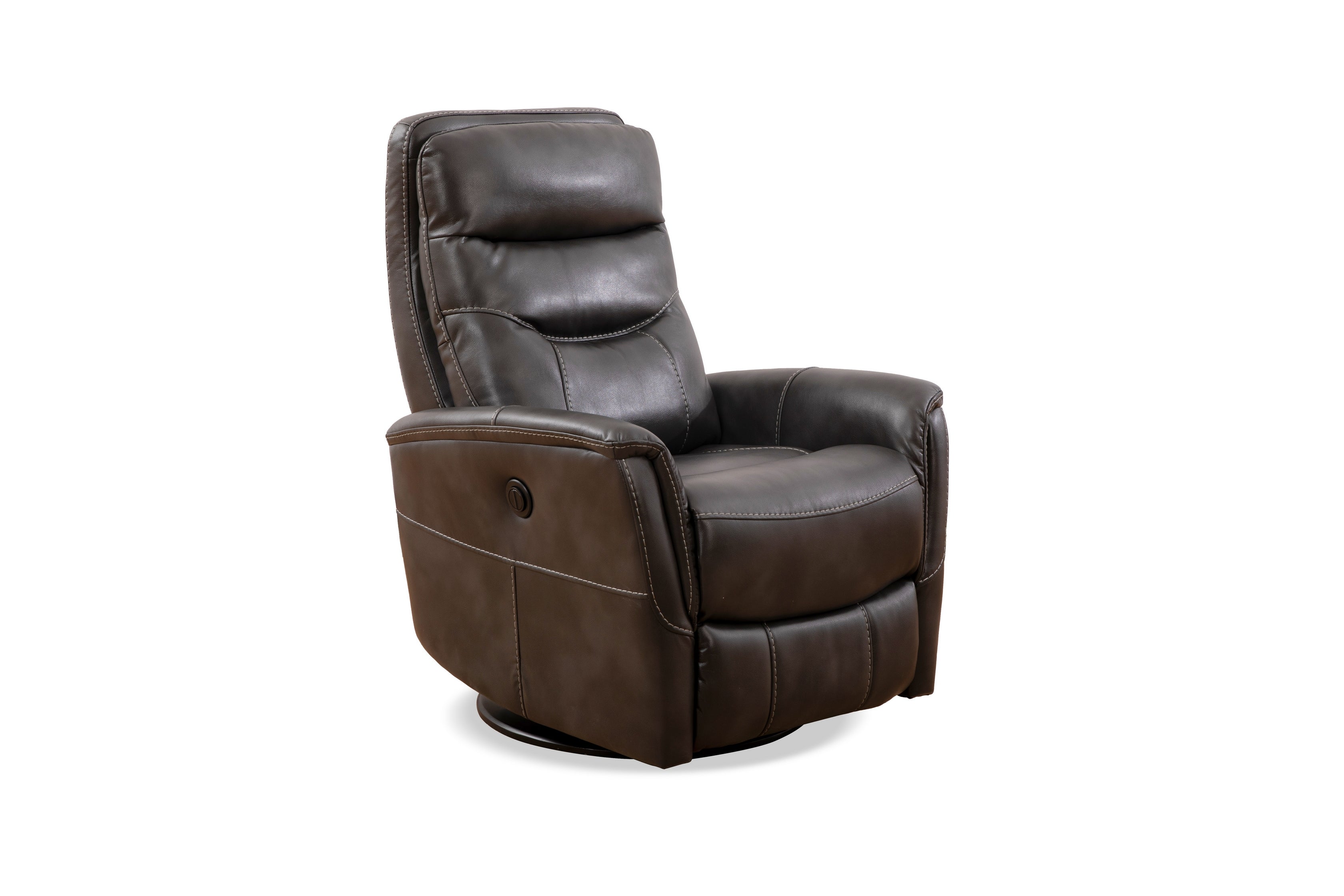 Grey Leather Power Recliner – IF-6302-M Recliner