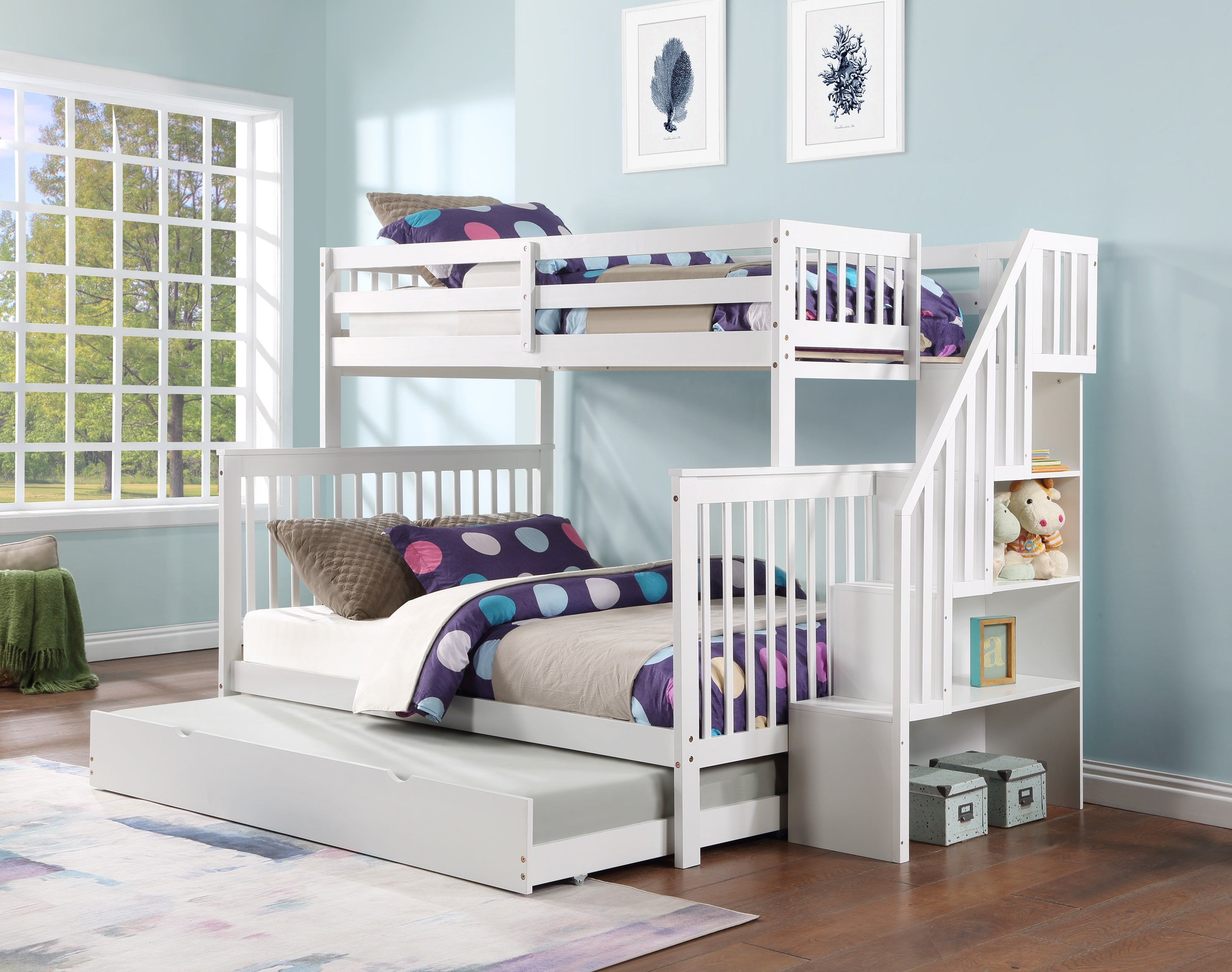Please note The staircase is Reversible and can be installed on the Left or Right Side Bunk Bed –...