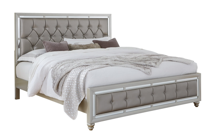 Riley 'Luna' Silver Tufted Bedroom Set – Riley 'Luna'