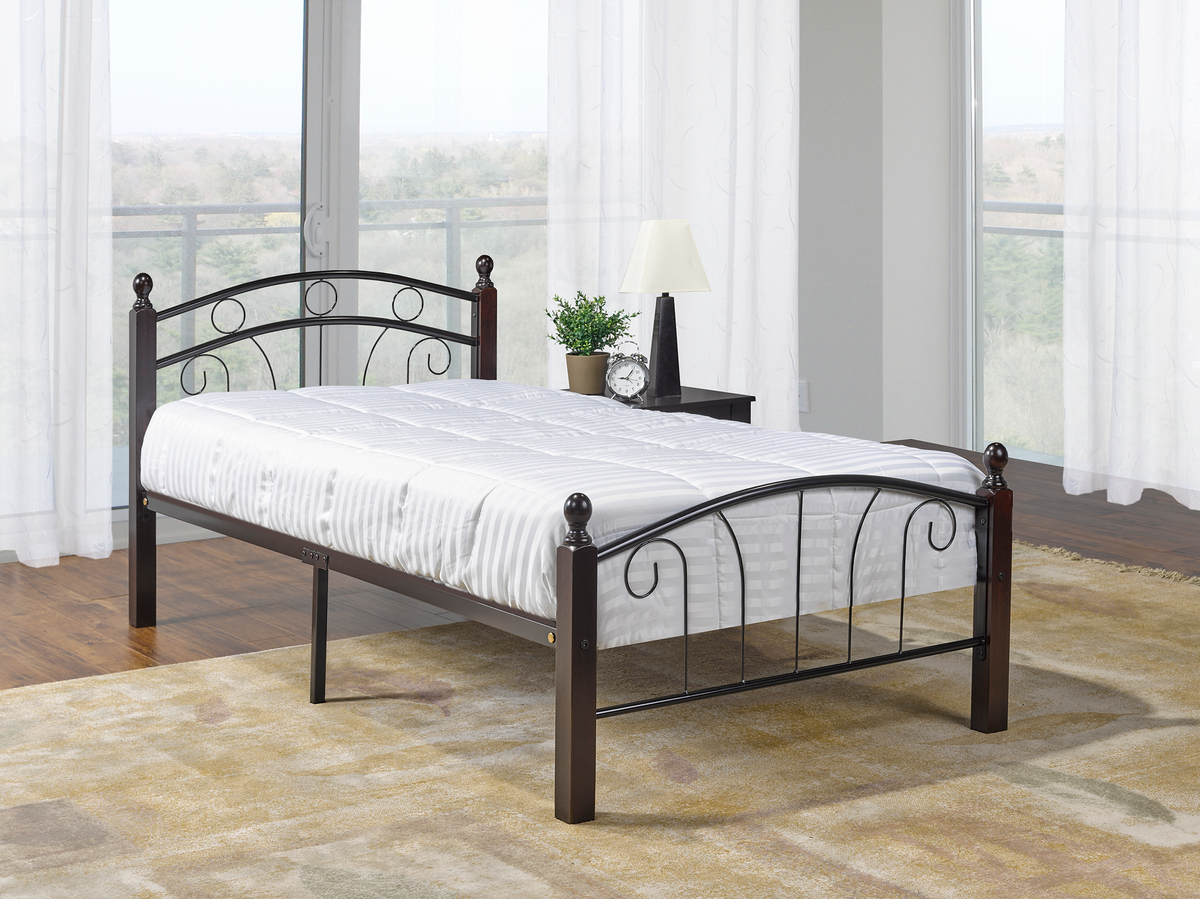 Black Steel Frame Bed – IF-128