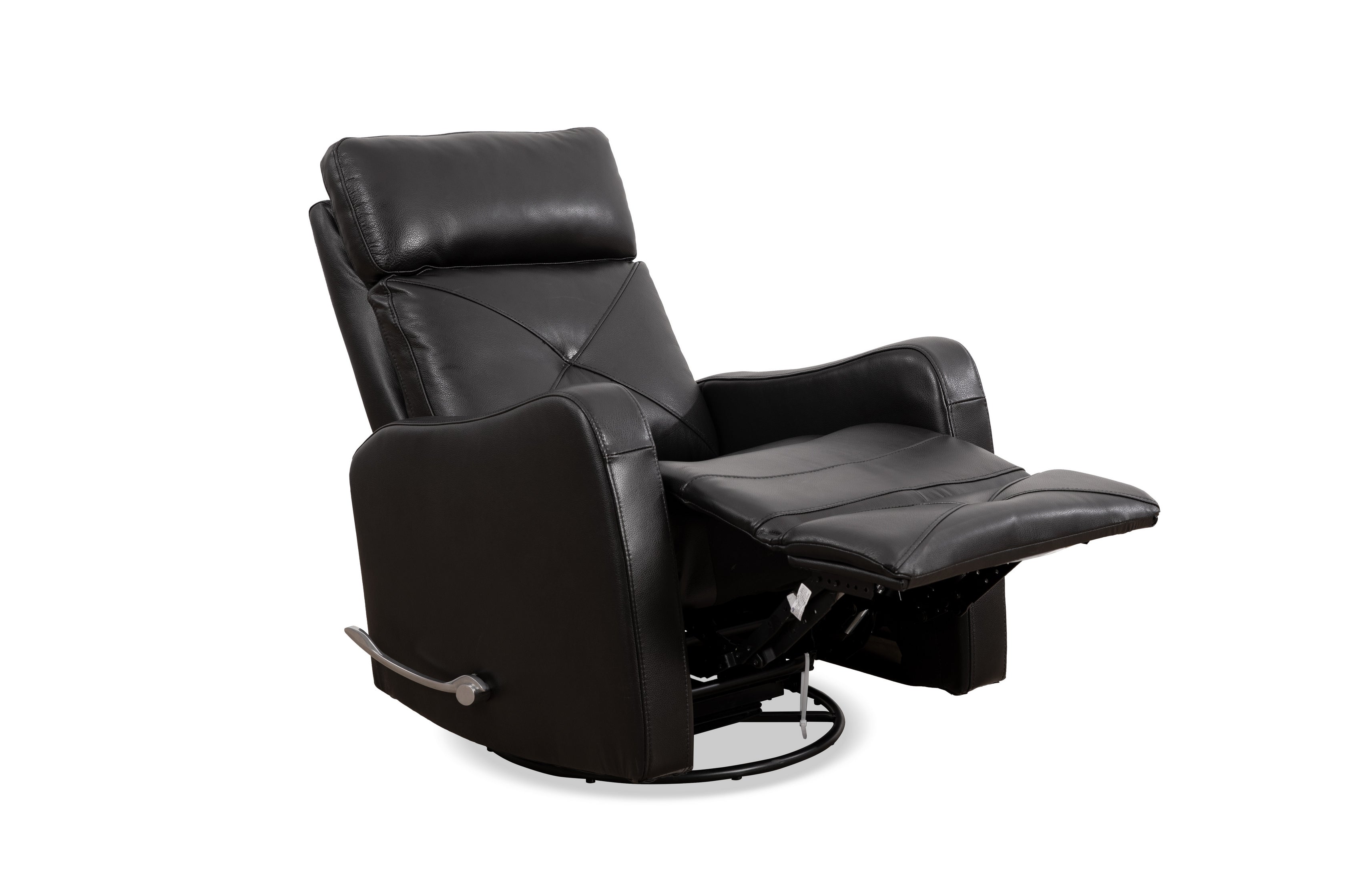 Black Leather Rocker Recliner – IF-6332-M Recliner