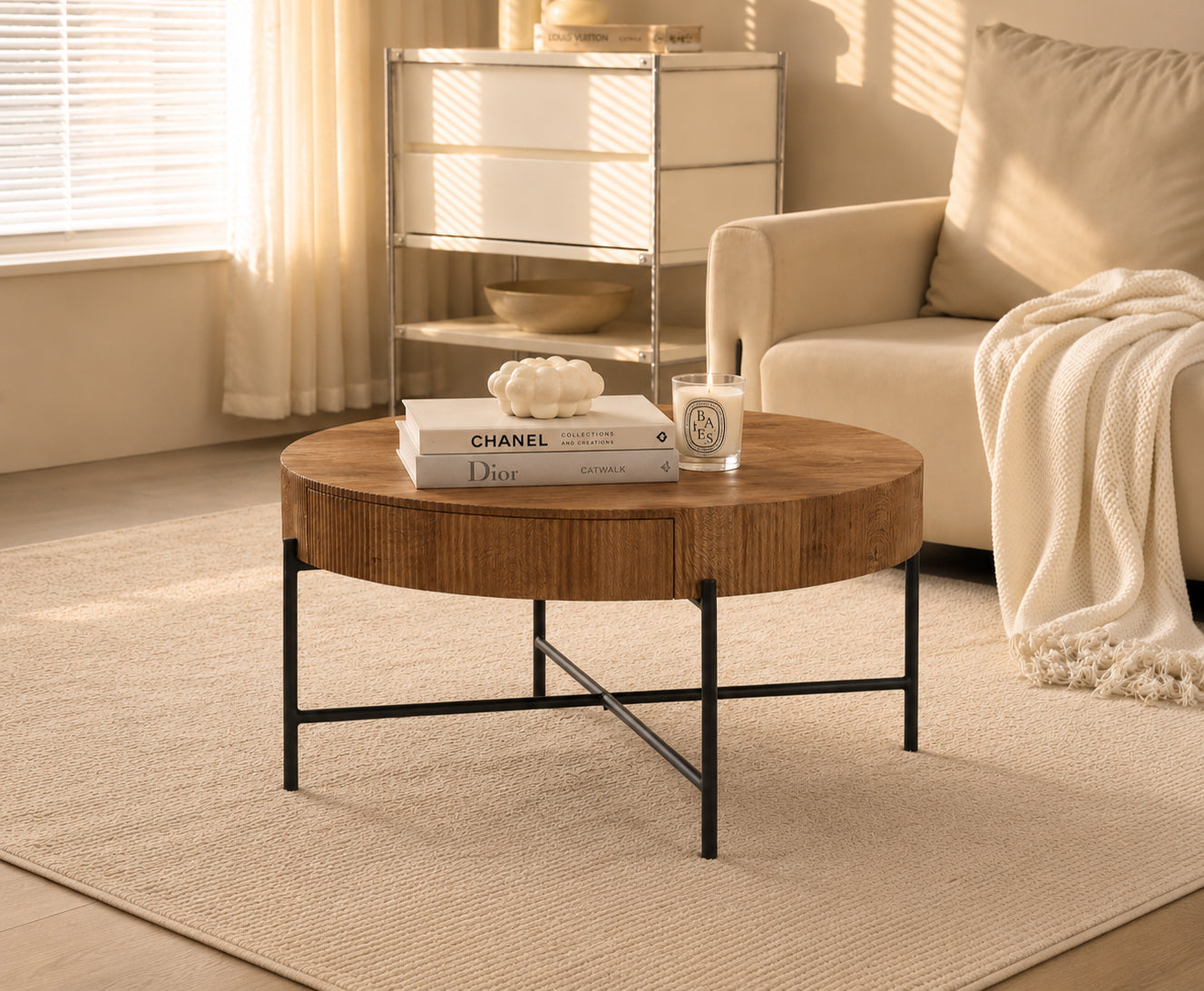 Rich Warm Walnut Finish with Natural Wood Grain Texture Coffee / Side Table – IF-3211