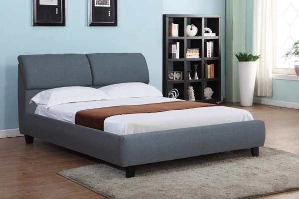 Image of if-193g - double or queen bed - platform bed includes mattress support.