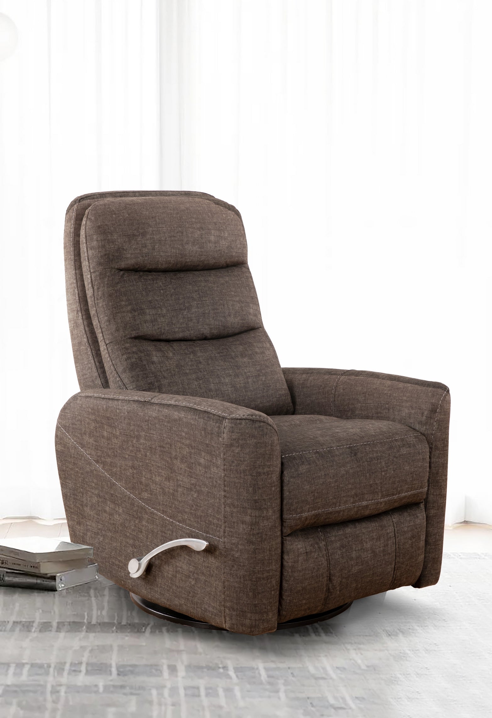 Brown Fabric Rocker Recliner – IF-6320-M Recliner