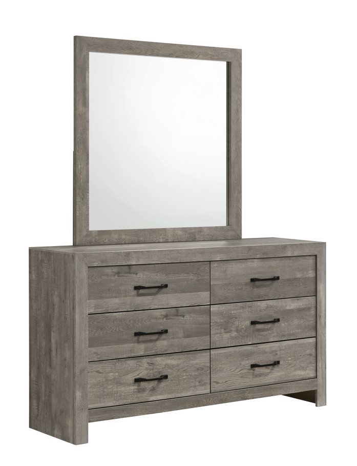 Modern Farmhouse shiplap style Dresser & Mirror Set – Charlotte D/M