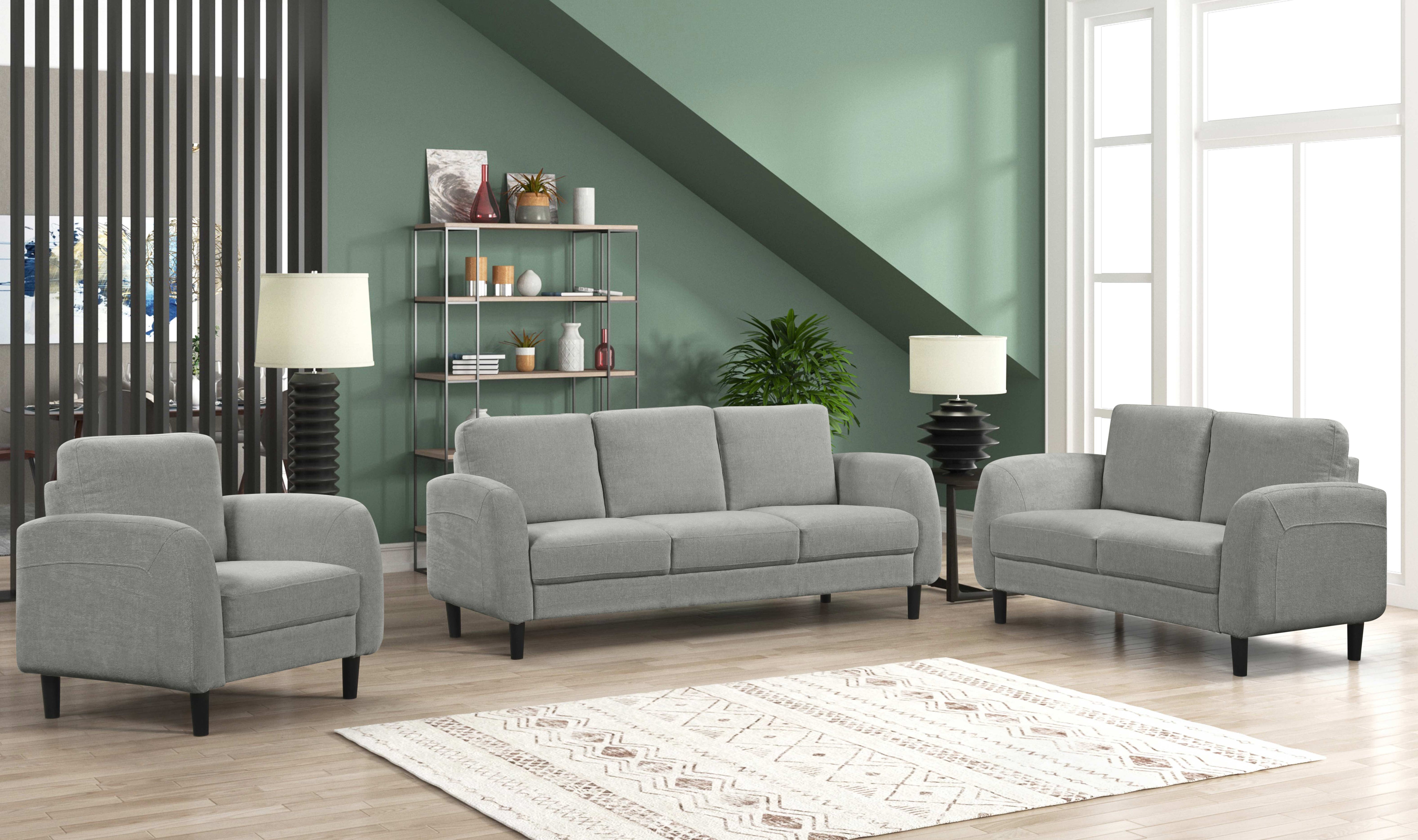 Tapered black legs for a sleek, contemporary finish Sofa – IF-8250
