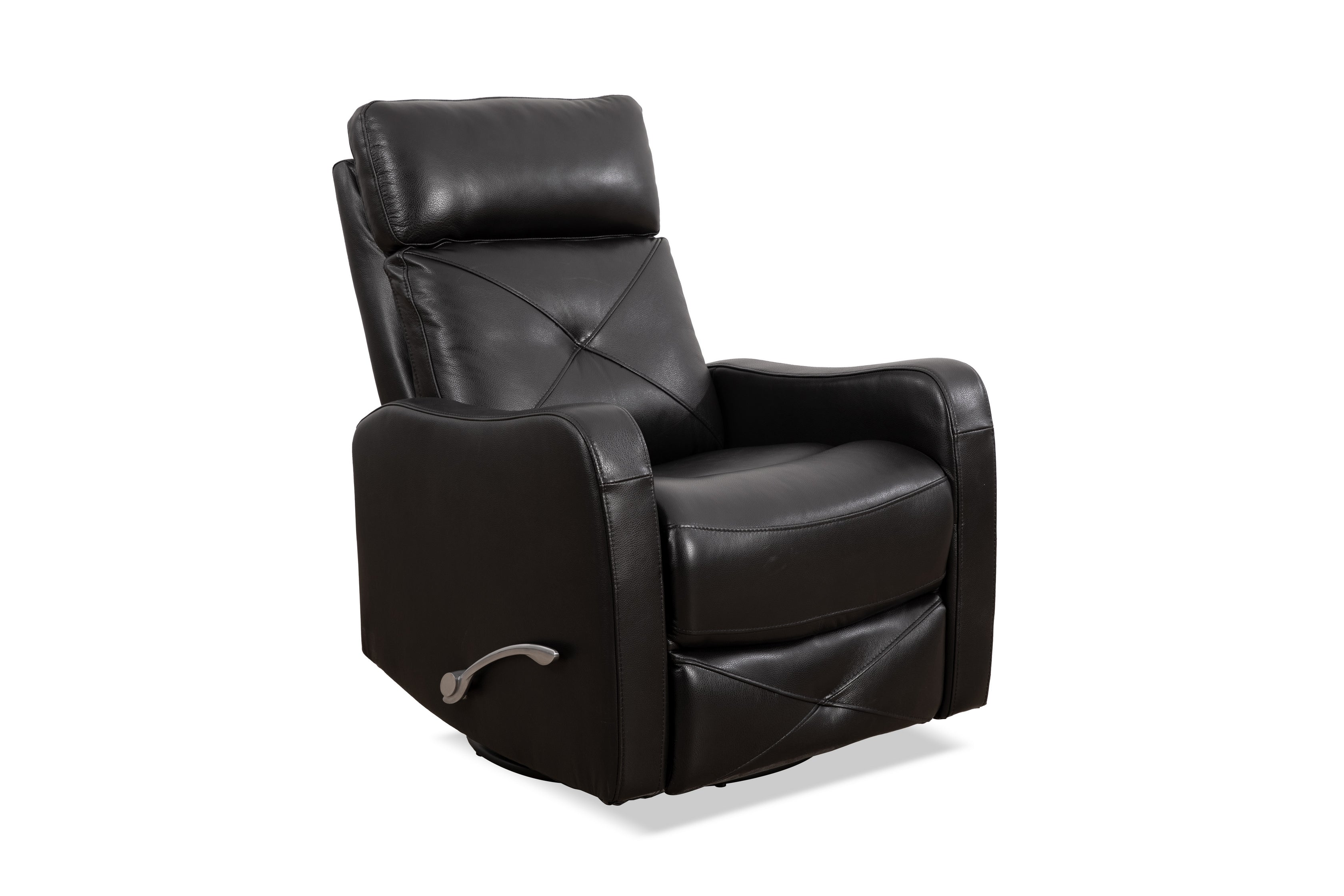Black Leather Rocker Recliner – IF-6332-M Recliner