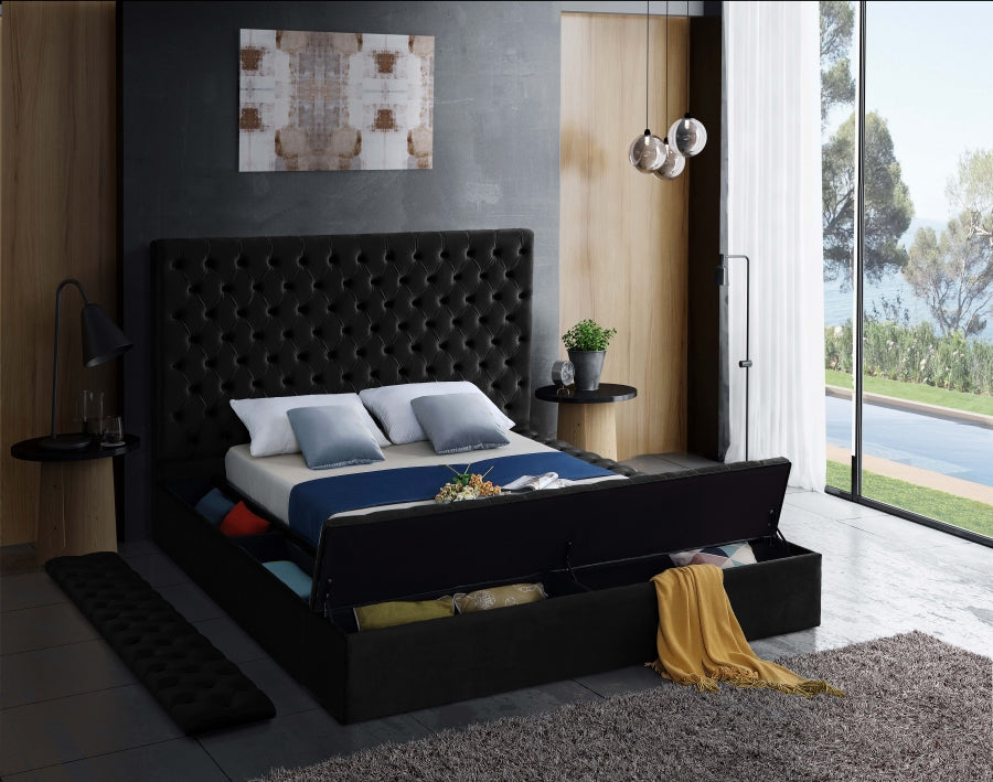 Ivory Tufted Storage Bed – IF-5793