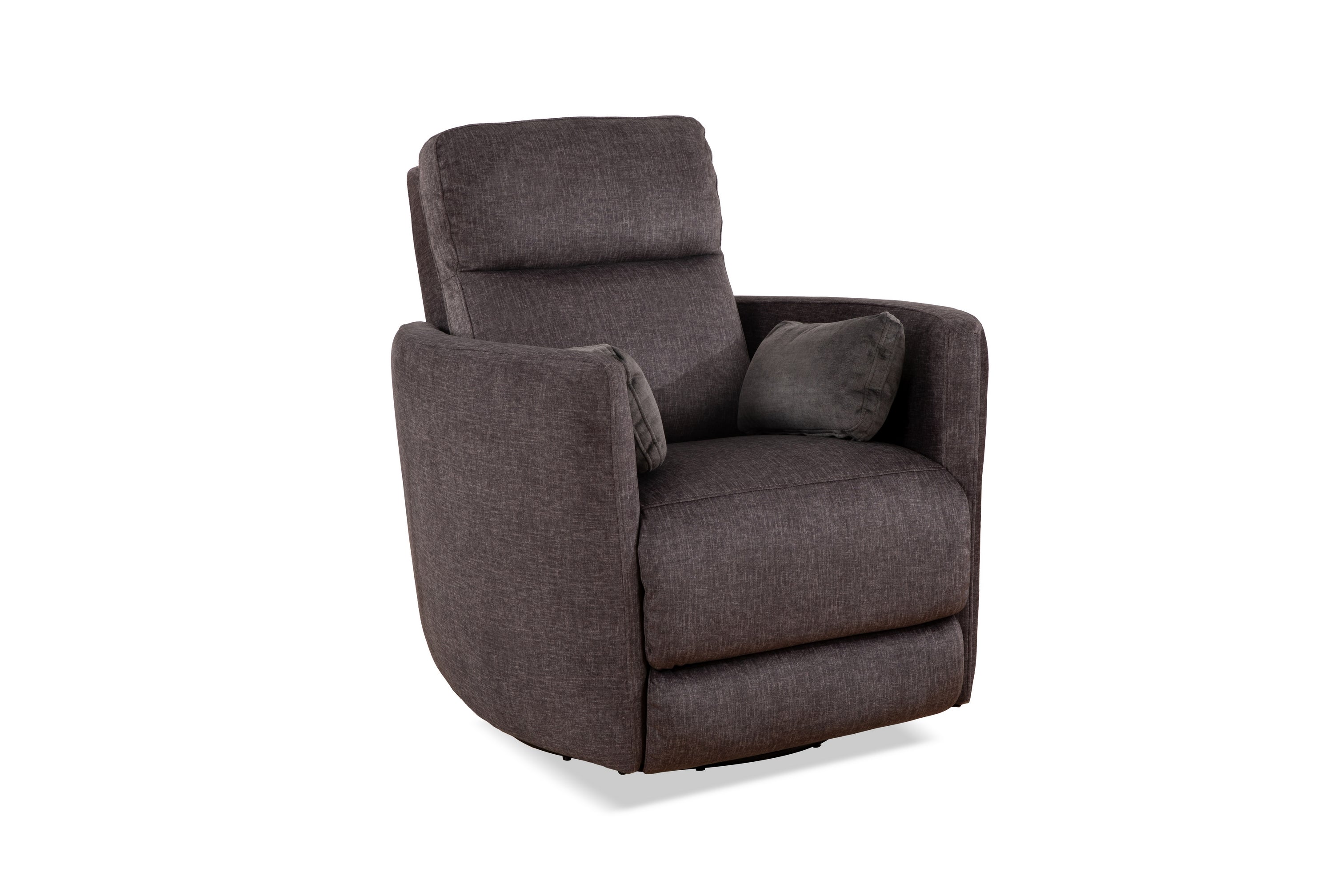 Charcoal Fabric Rocker Recliner with Pillow Back – IF-6341-M Recliner