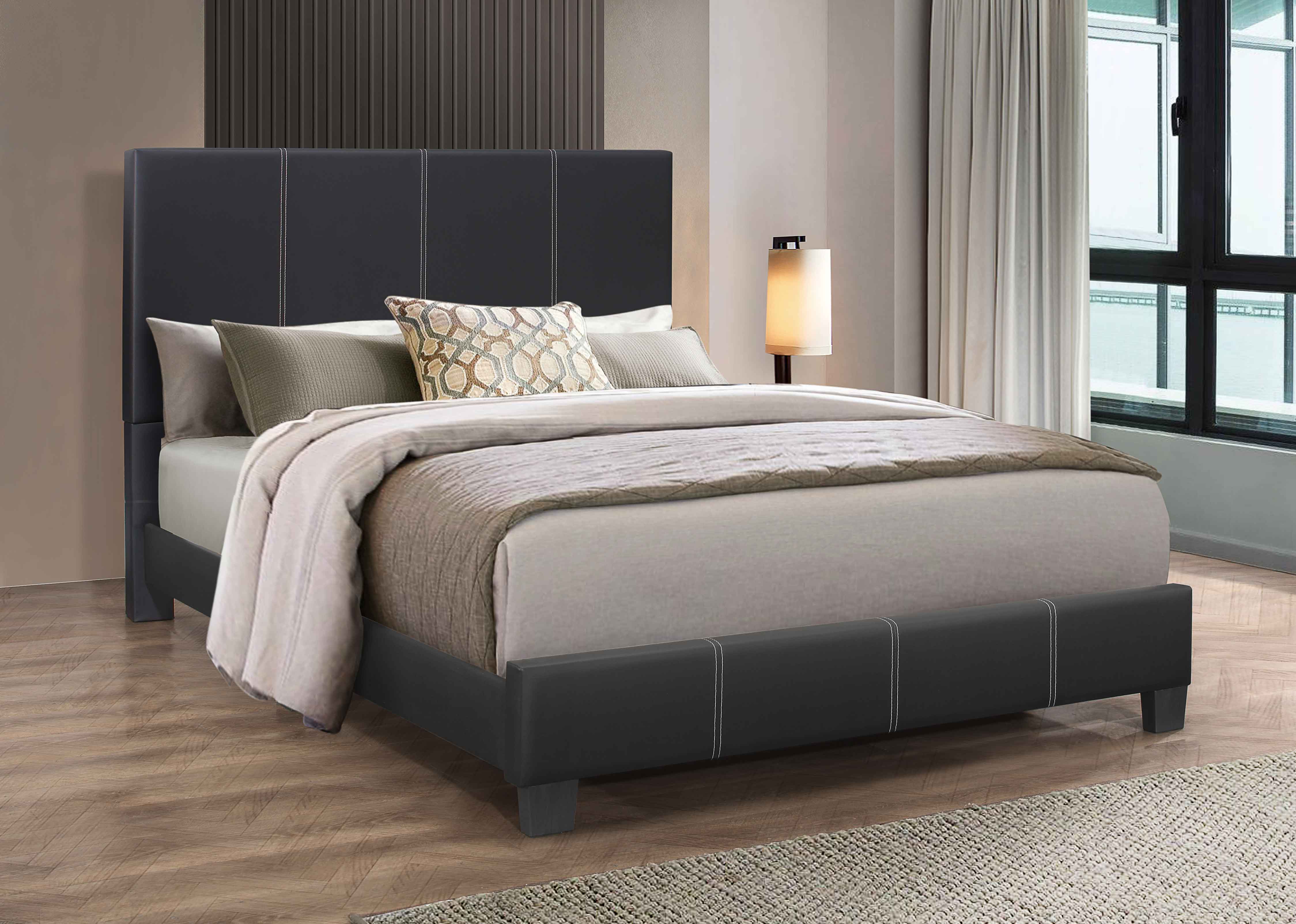 Image of if-5470 - single or double or queen bed - platform bed includes mattress support.