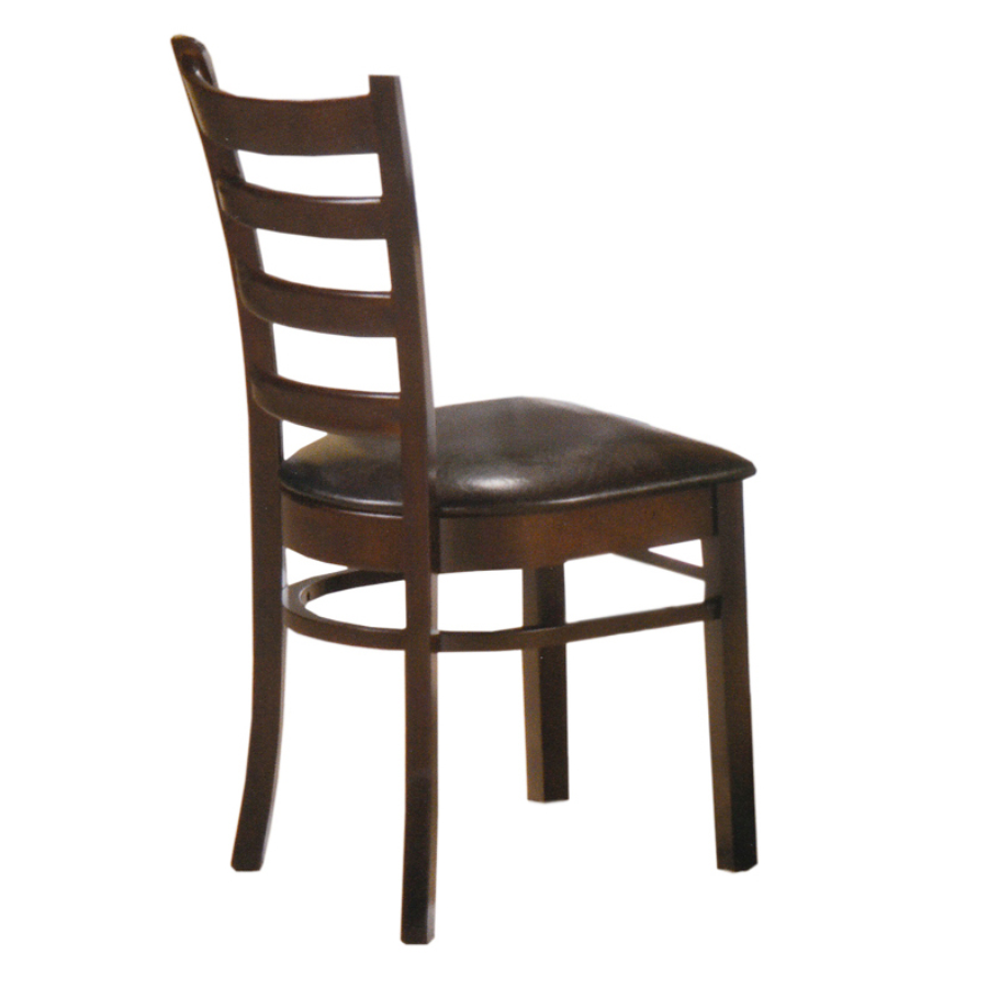 Espresso Wood Ladder-Back Dining Chair – C-1062