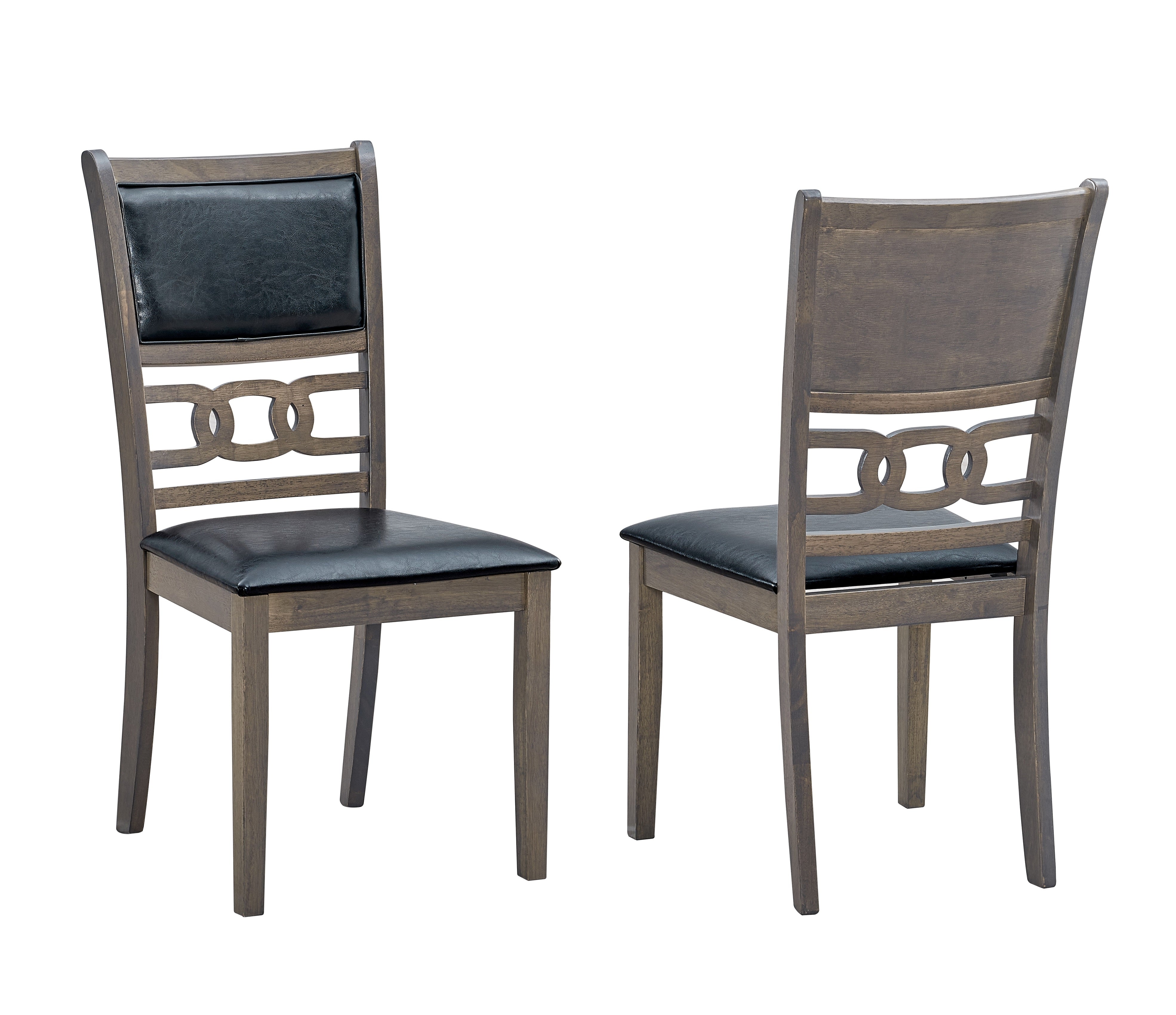 Black PU Upholstered Cushion Seats Dinette Set – T-1079 C-1083