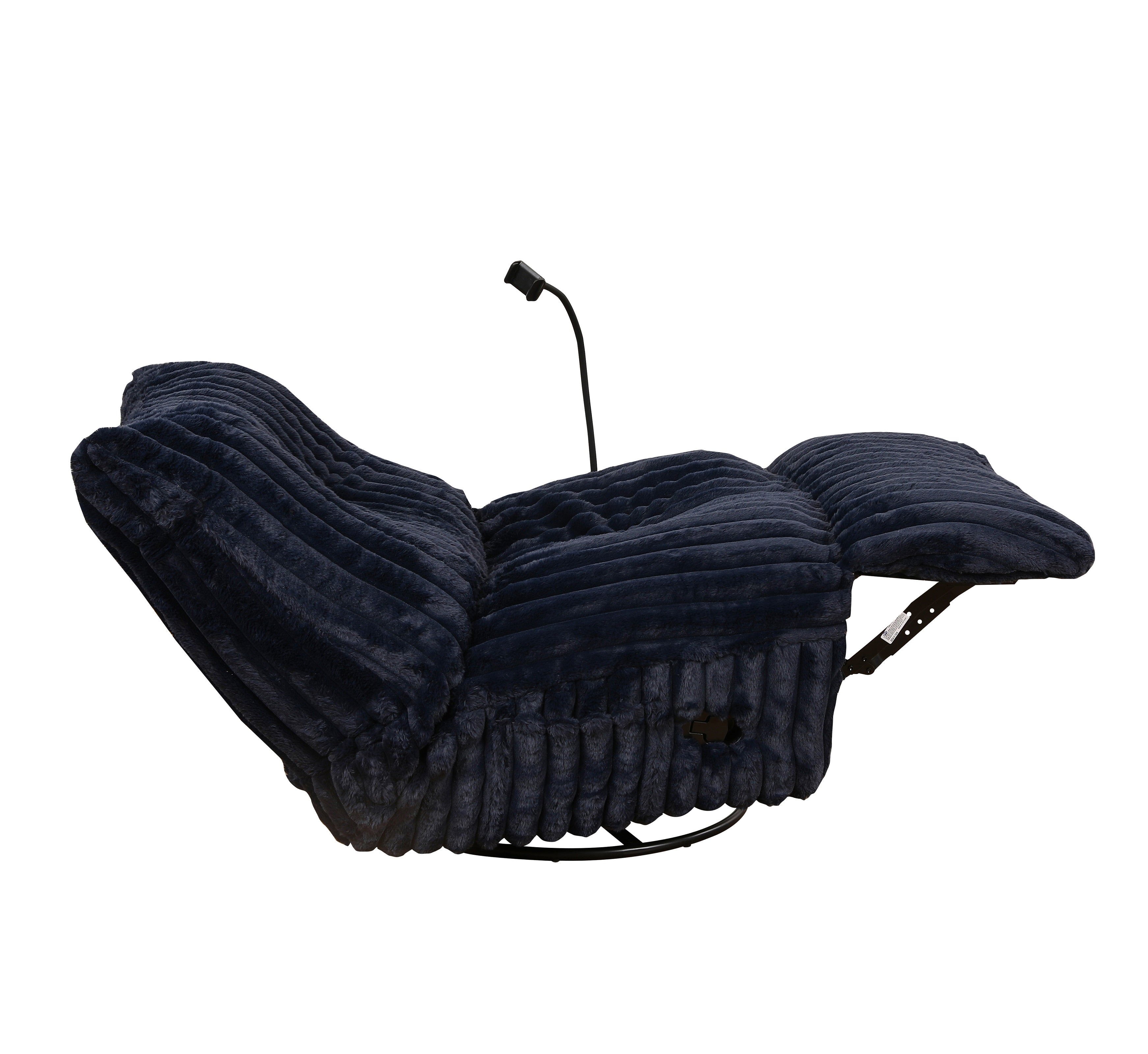 Navy Blue Corduroy Bean Bag-Style Recliner – IF-6306-M Recliner