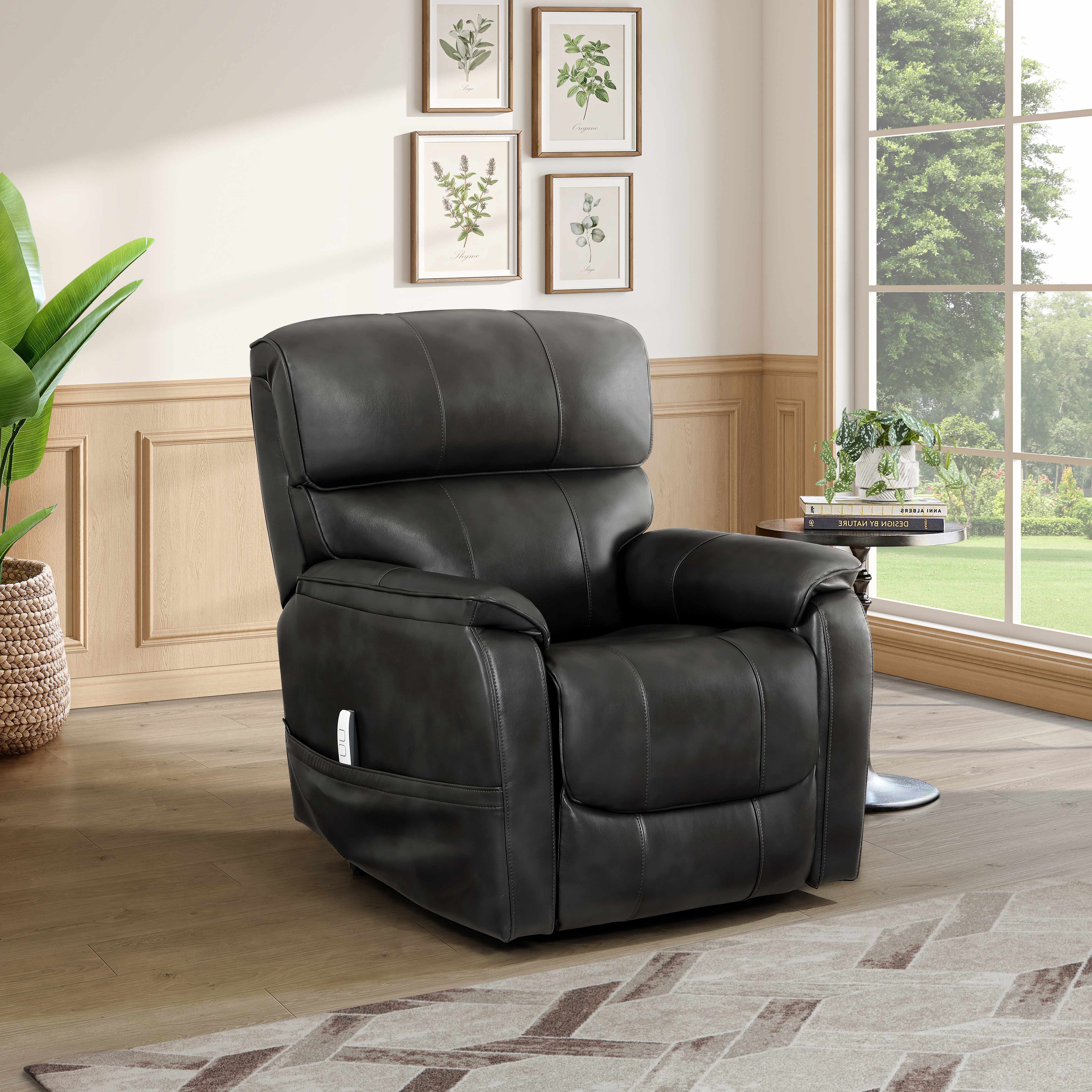 Features Charcoal Grey PU Recliner / Lift Chair – IF-6361-M Lift Chair
