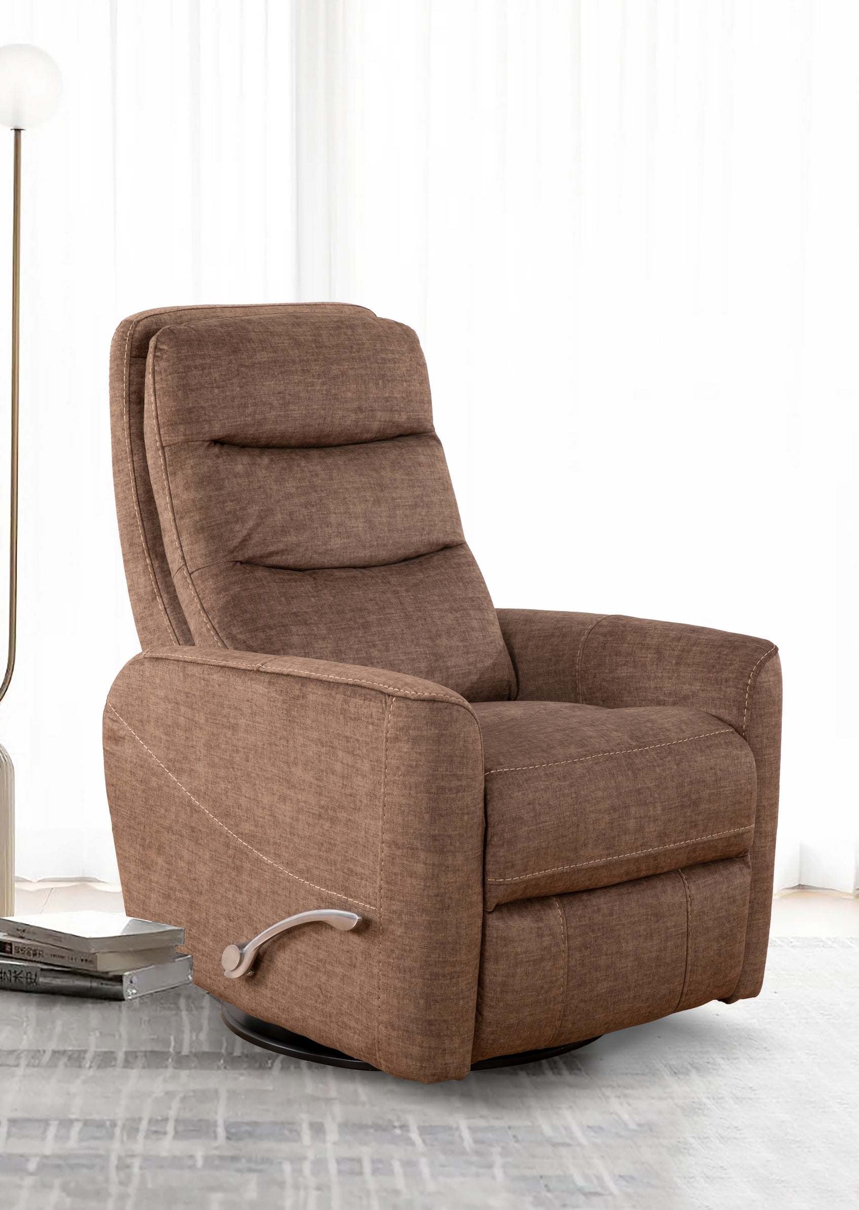 Brown Fabric Rocker Recliner – IF-6322-M Recliner