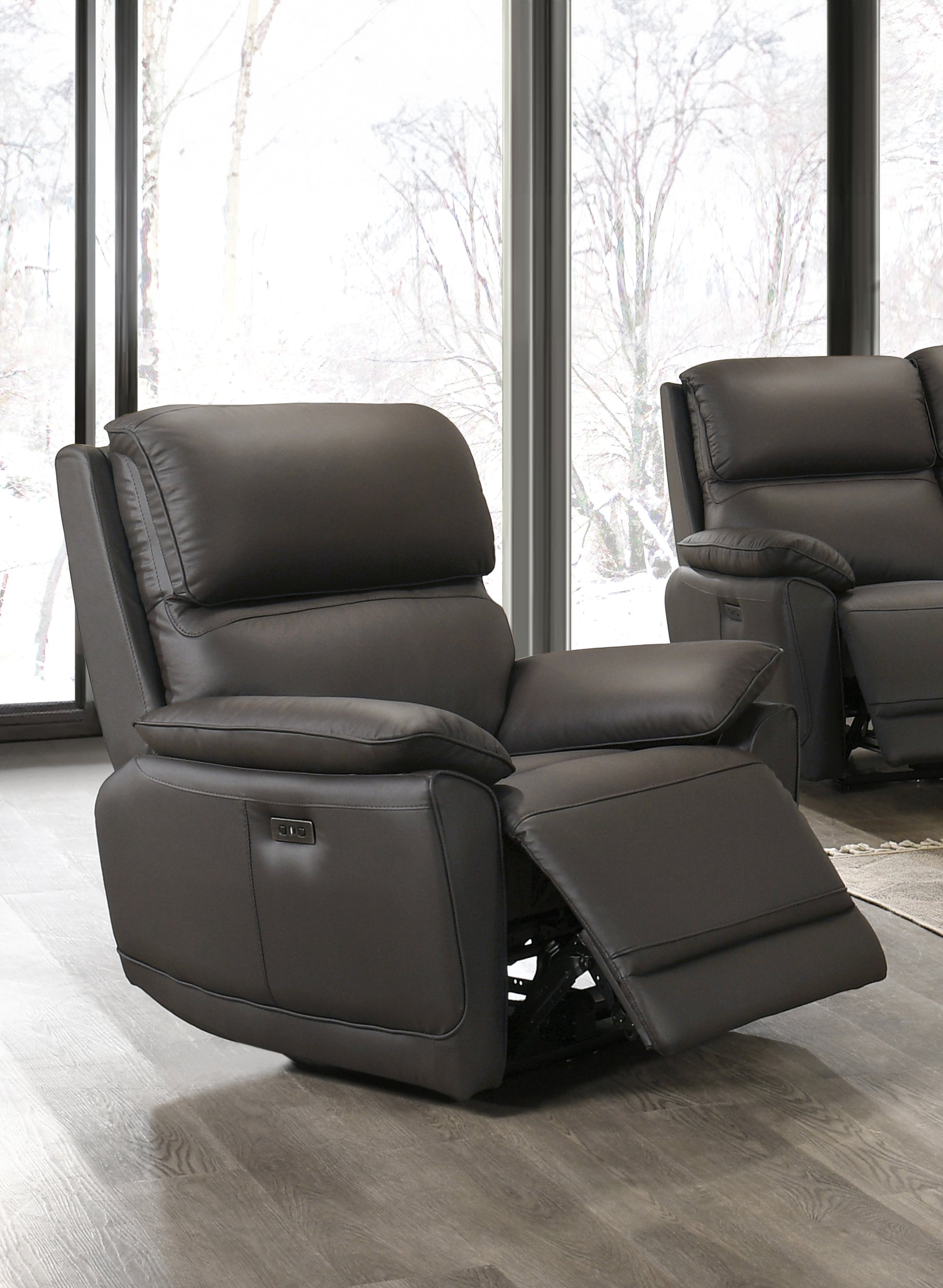 Brown Leather Power Recliner Chair – IF-8170-C Recliner