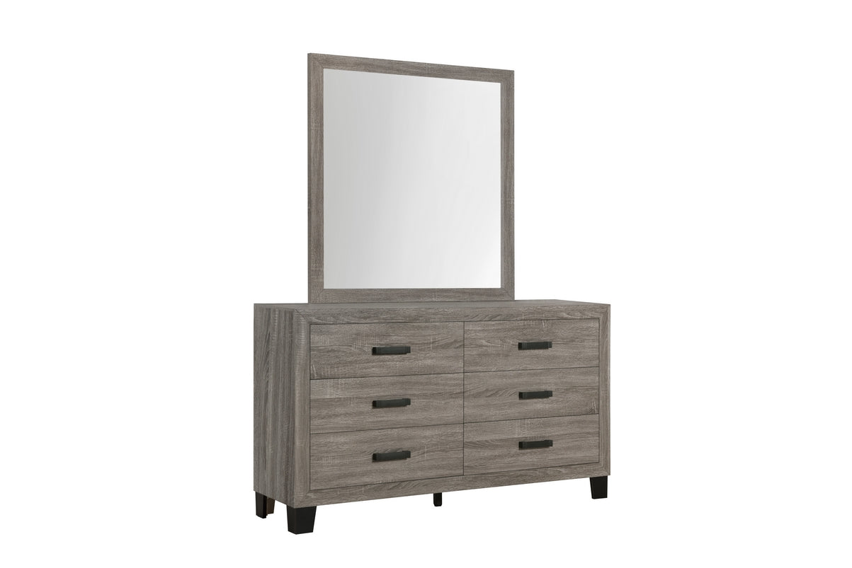 Austin 'Olivia' Grey Fabric Bedroom Set – Austin 'Olivia'