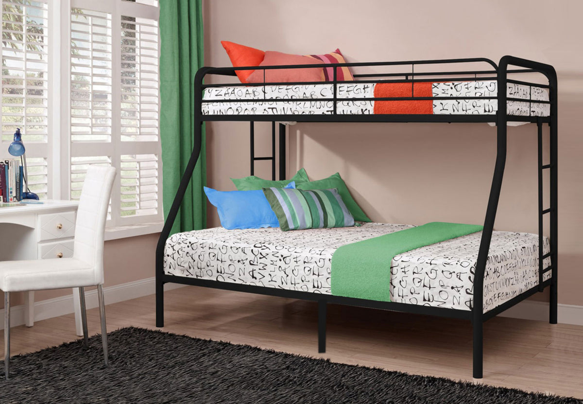 Black Finish Bunk Bed – B-501BK