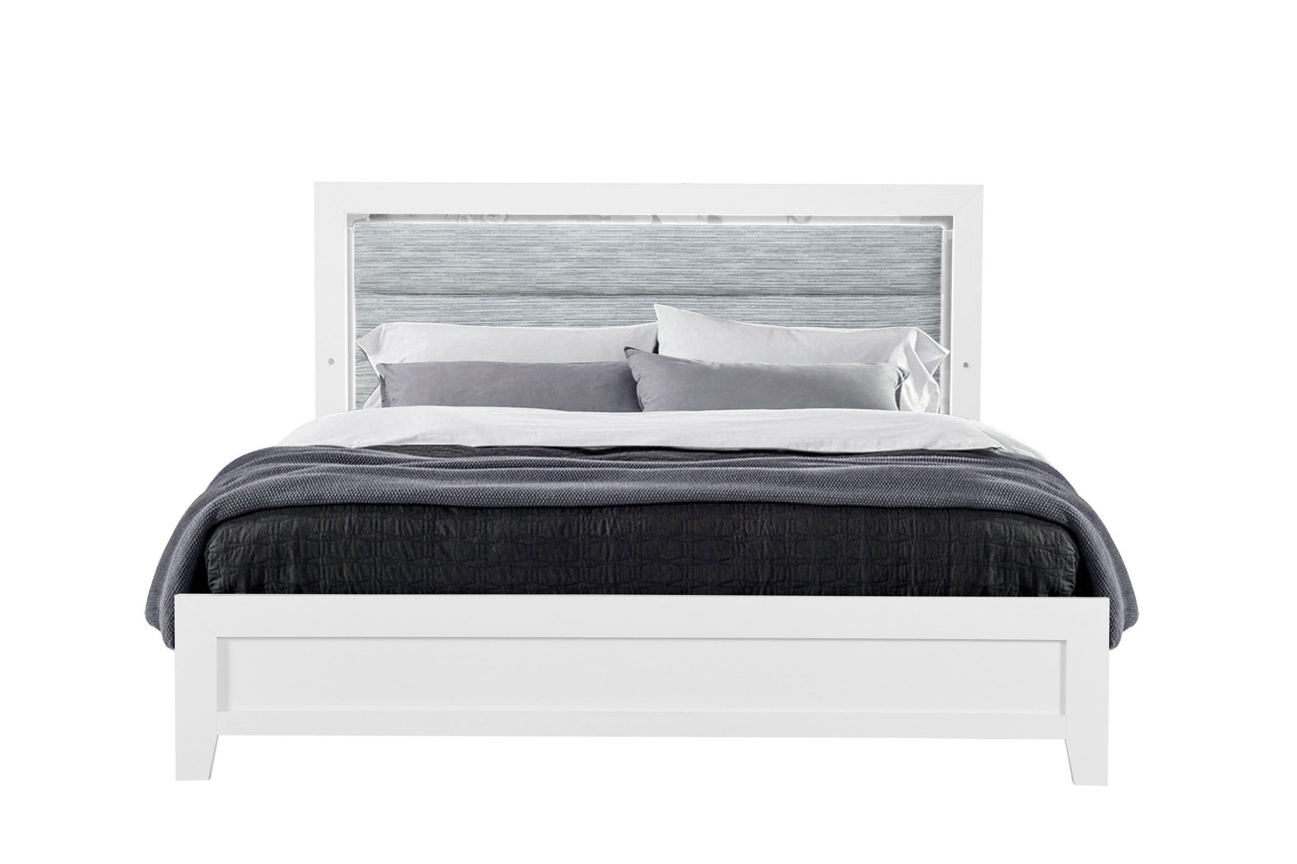Luccia White Wood Bedroom Set – Luccia-White