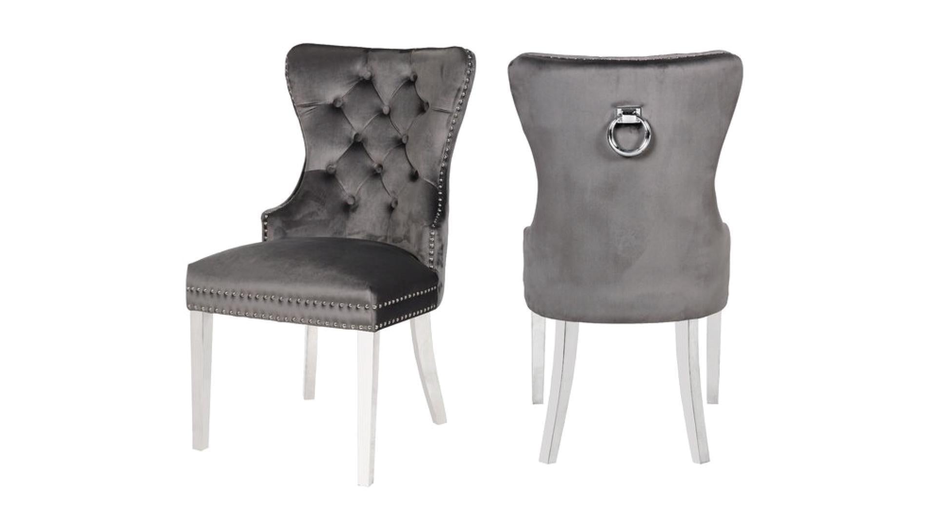 CHAISE DE CUISINE - ERICA VELOURS - 2 MORCEAUX