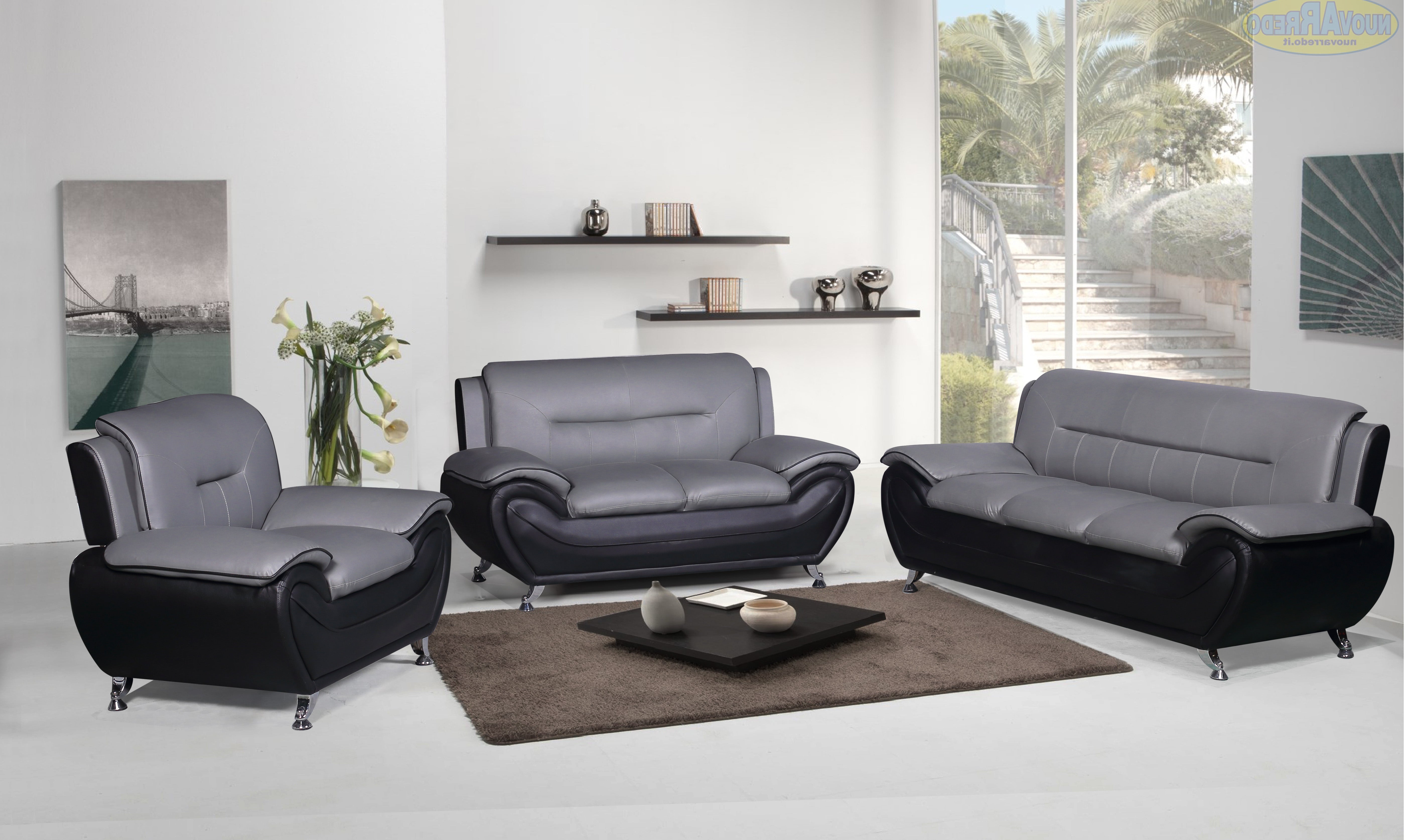 Image of felix sofa set 3 pieces.