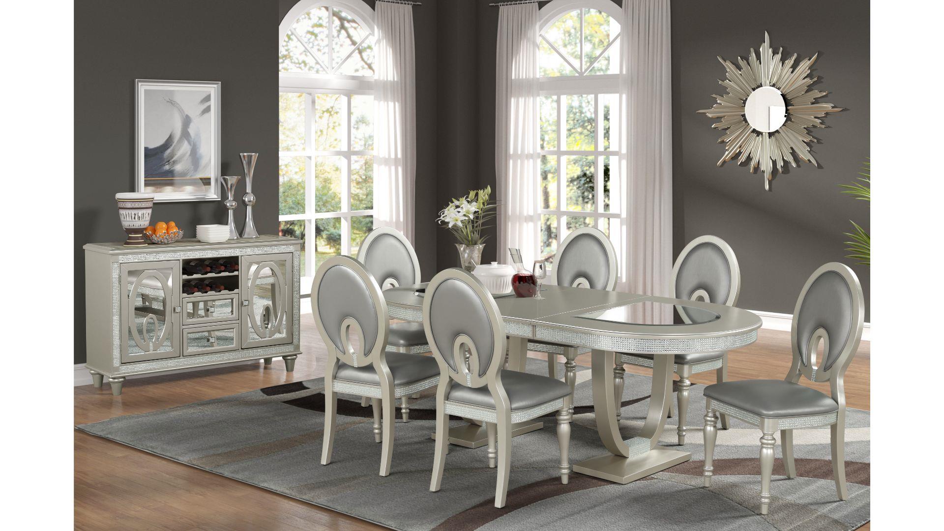 Image of kimberly dining set 7pcs - without server.