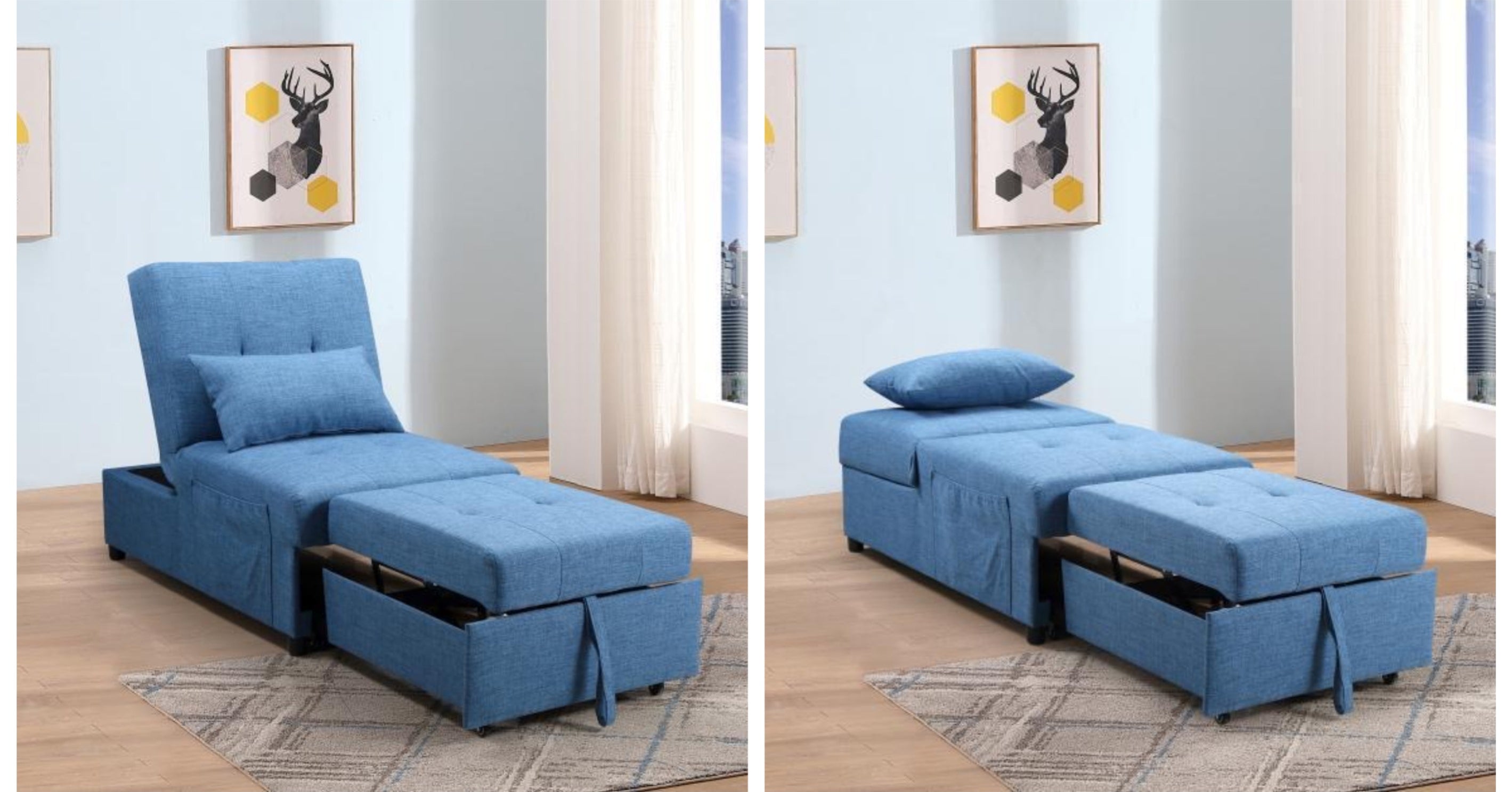 Image of lk-075 modern sofa bed fabric.