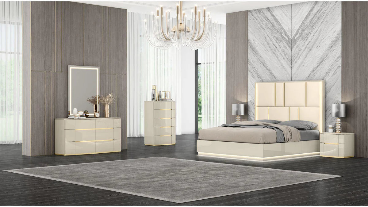 Image of sienna bedroom set 8pcs.