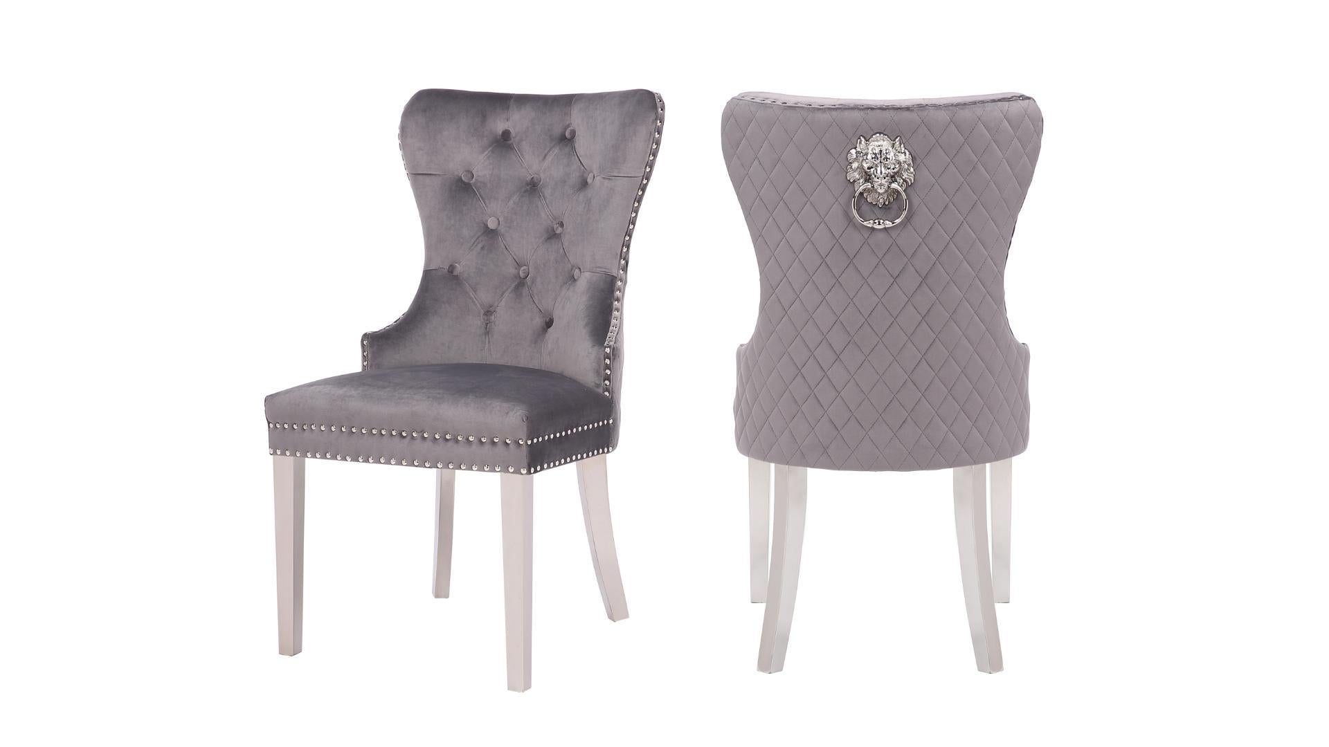 CHAISE DE CUISINE - SIMBA VELOURS - 2 MORCEAUX
