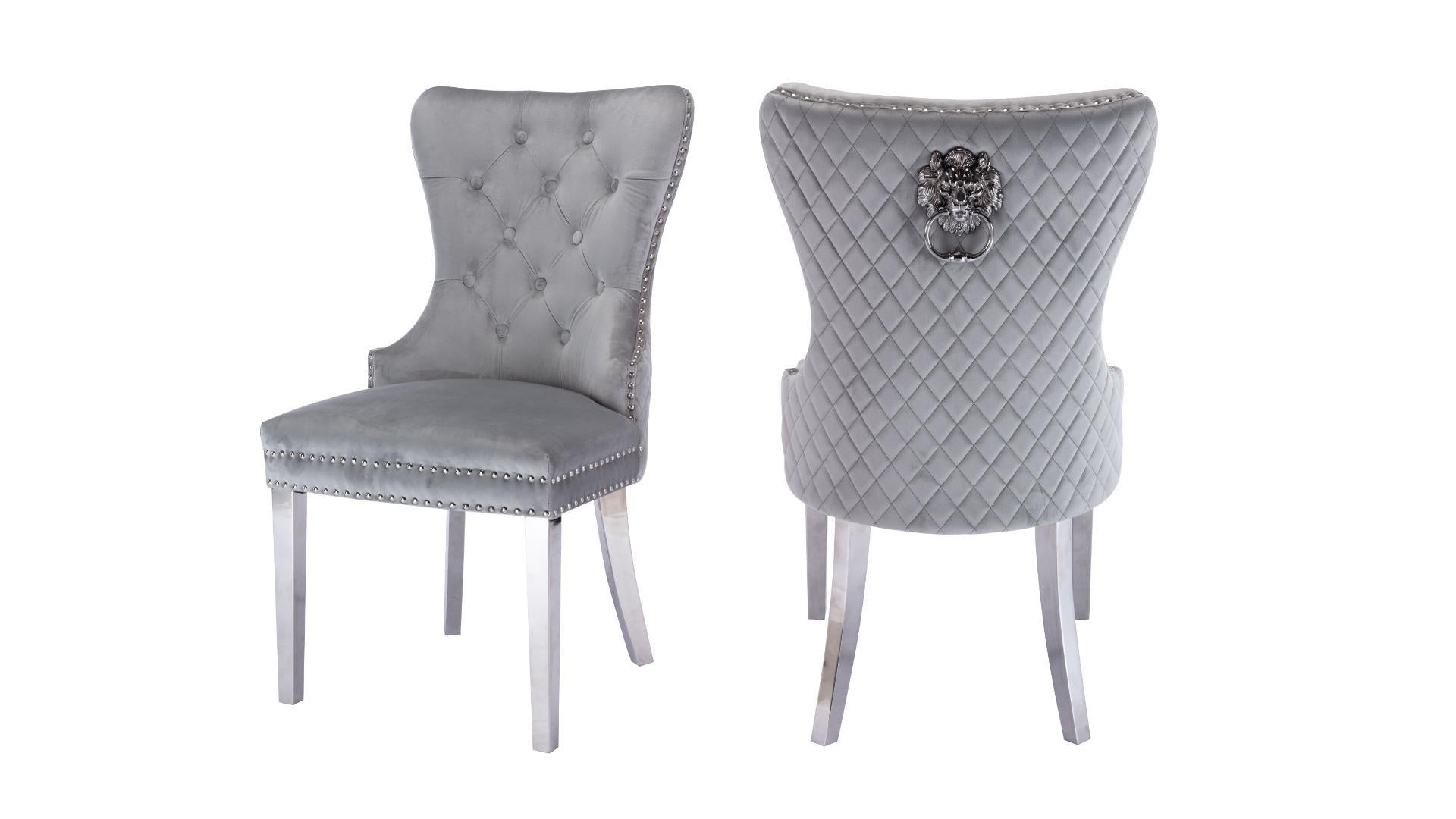 CHAISE DE CUISINE - SIMBA VELOURS - 2 MORCEAUX