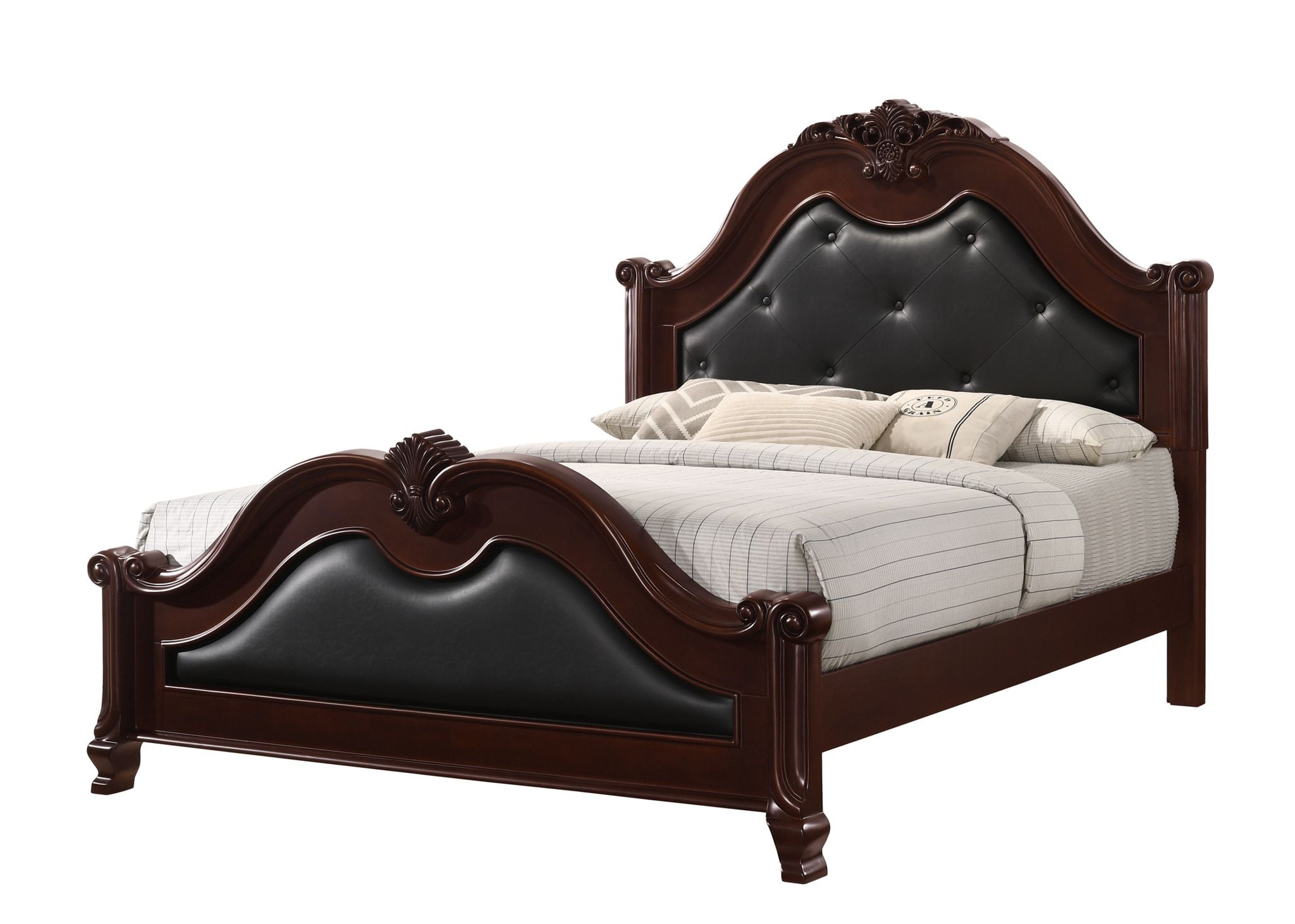 Image of bed victoria - bed frame solid wood.