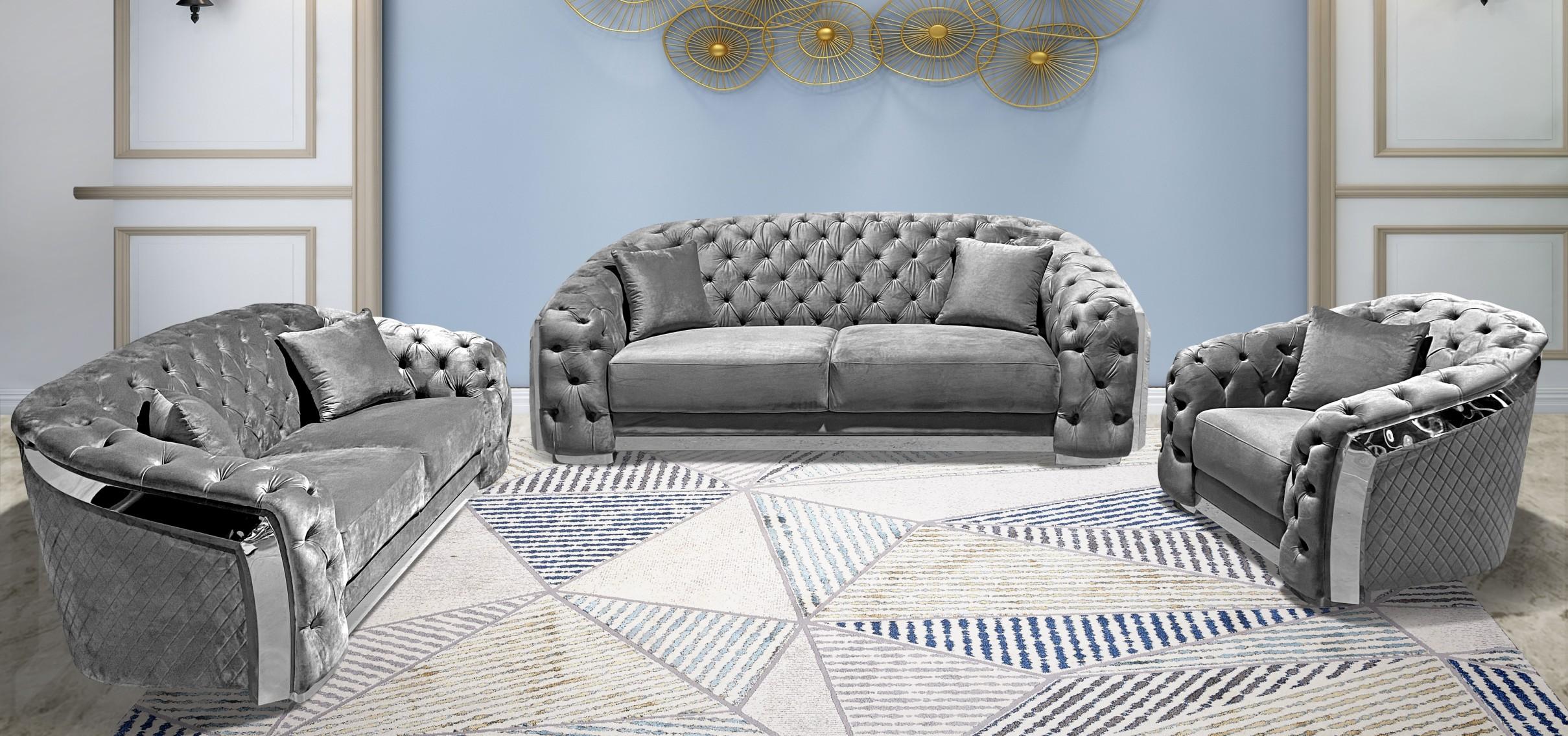 Image of hilton sofa set fabric.