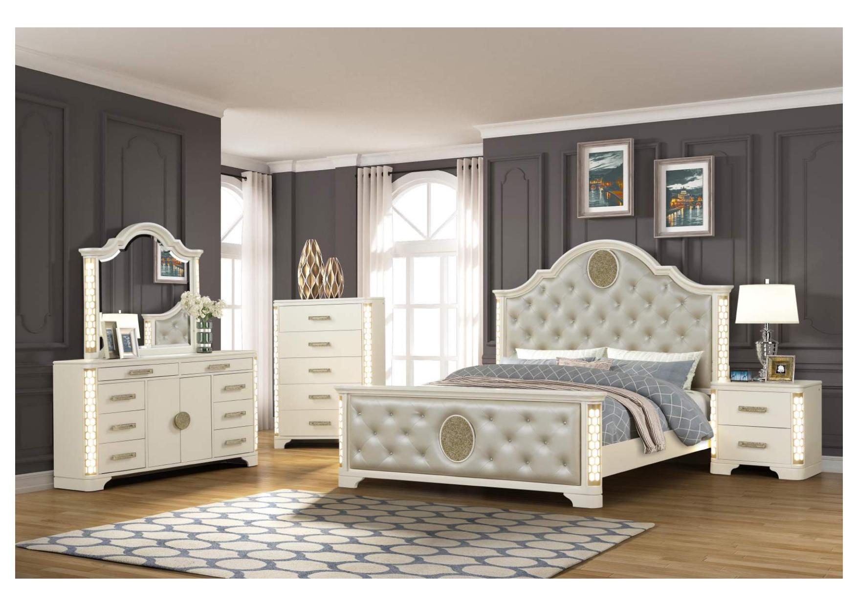 Image of jasmine bedroom set 8pcs.