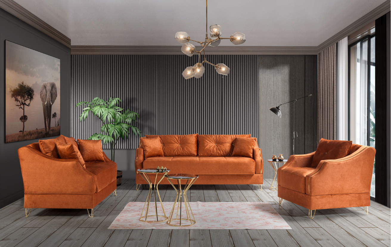 Image of almoda sofa set 3pcs.