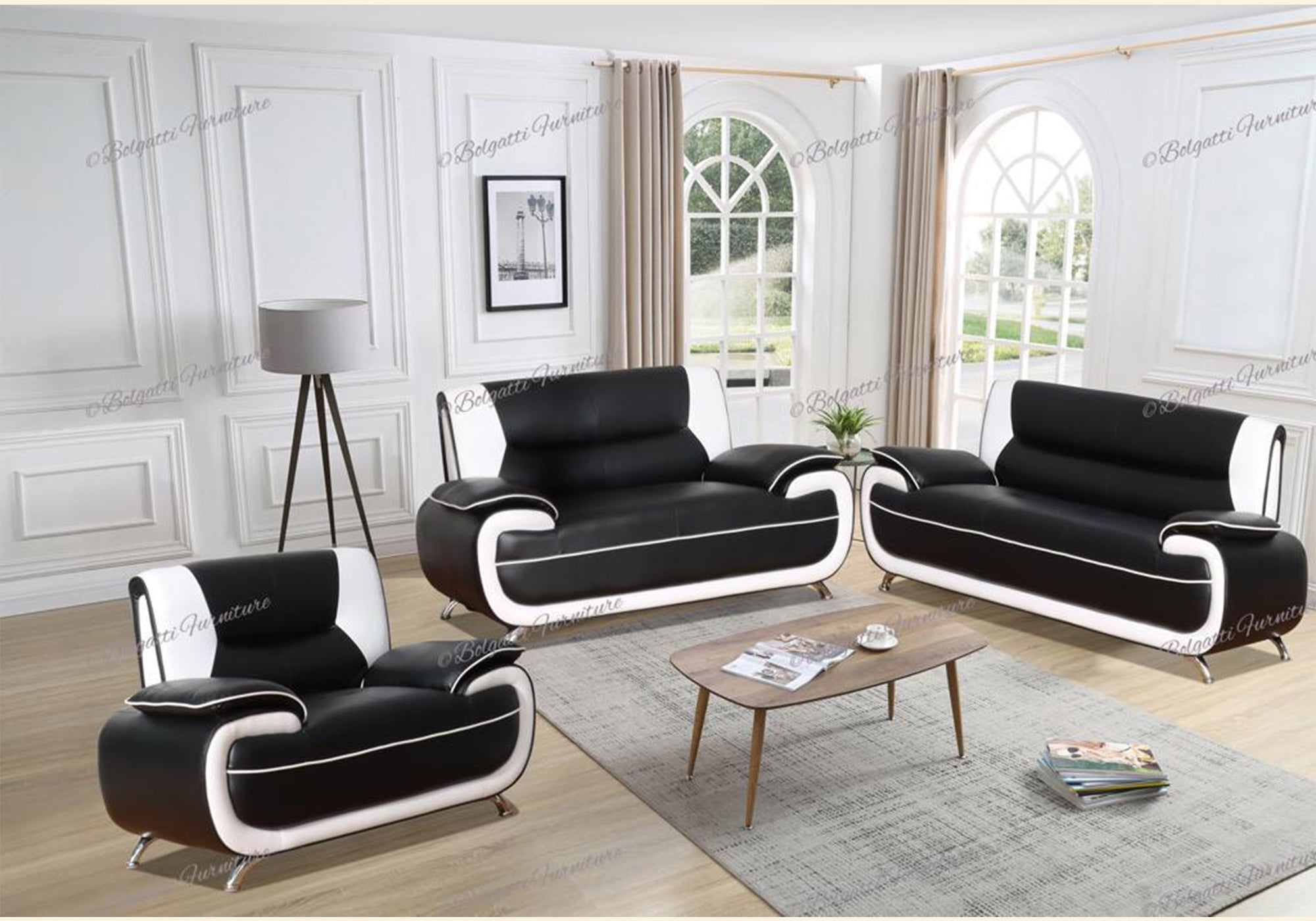 Image of dalia sofa set 3 pieces.