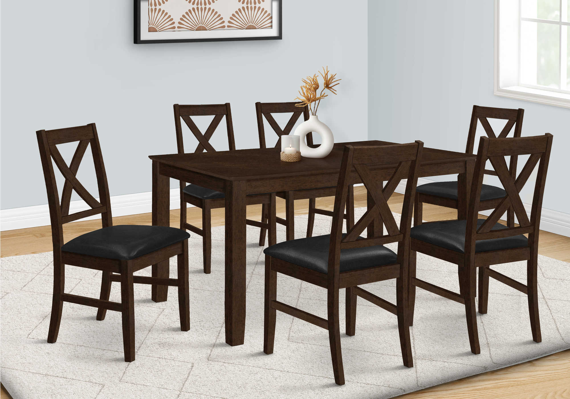 Image of dining table - espresso veneer 36x 60 i 1330.