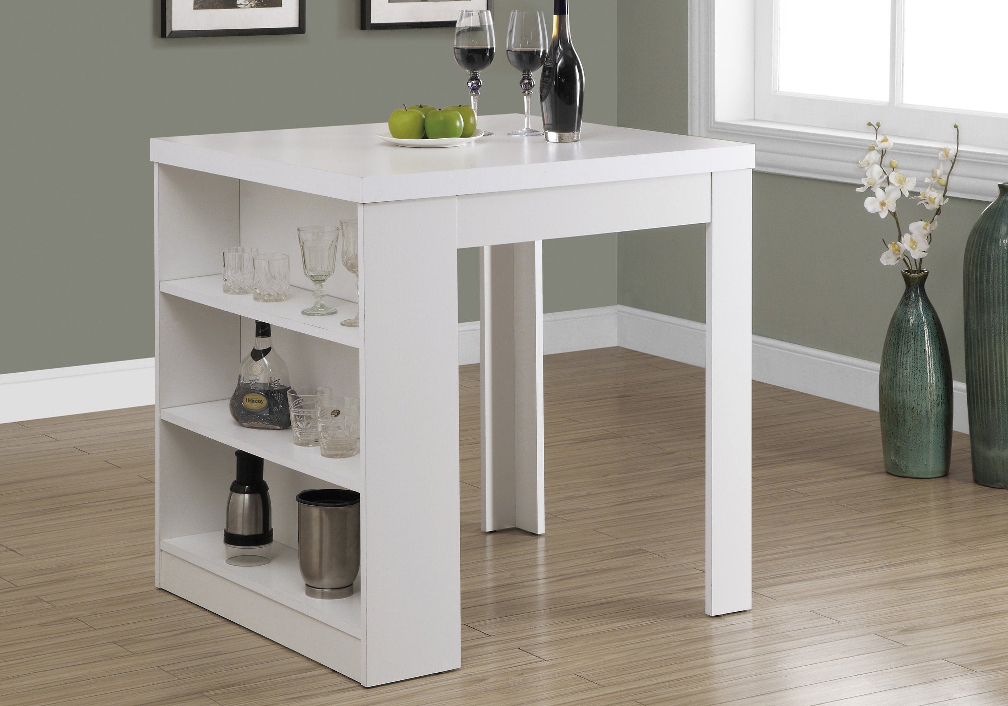 Image of dining table - 32inch x 36inch white counter height  i 1345.
