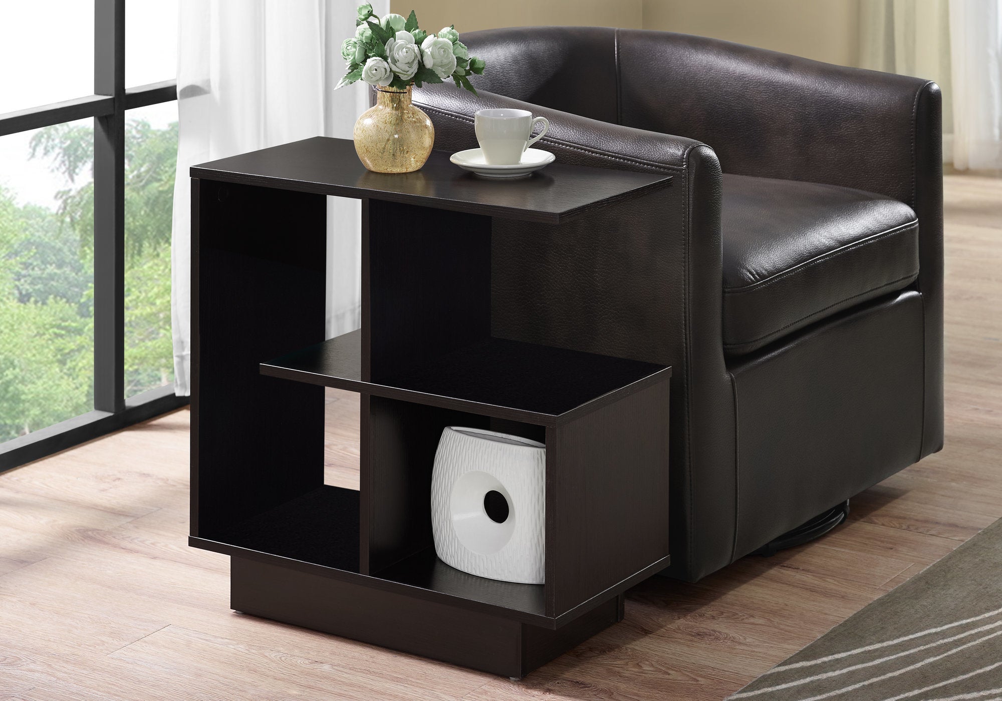 Image of accent table - 24inch h espresso  i 2094.