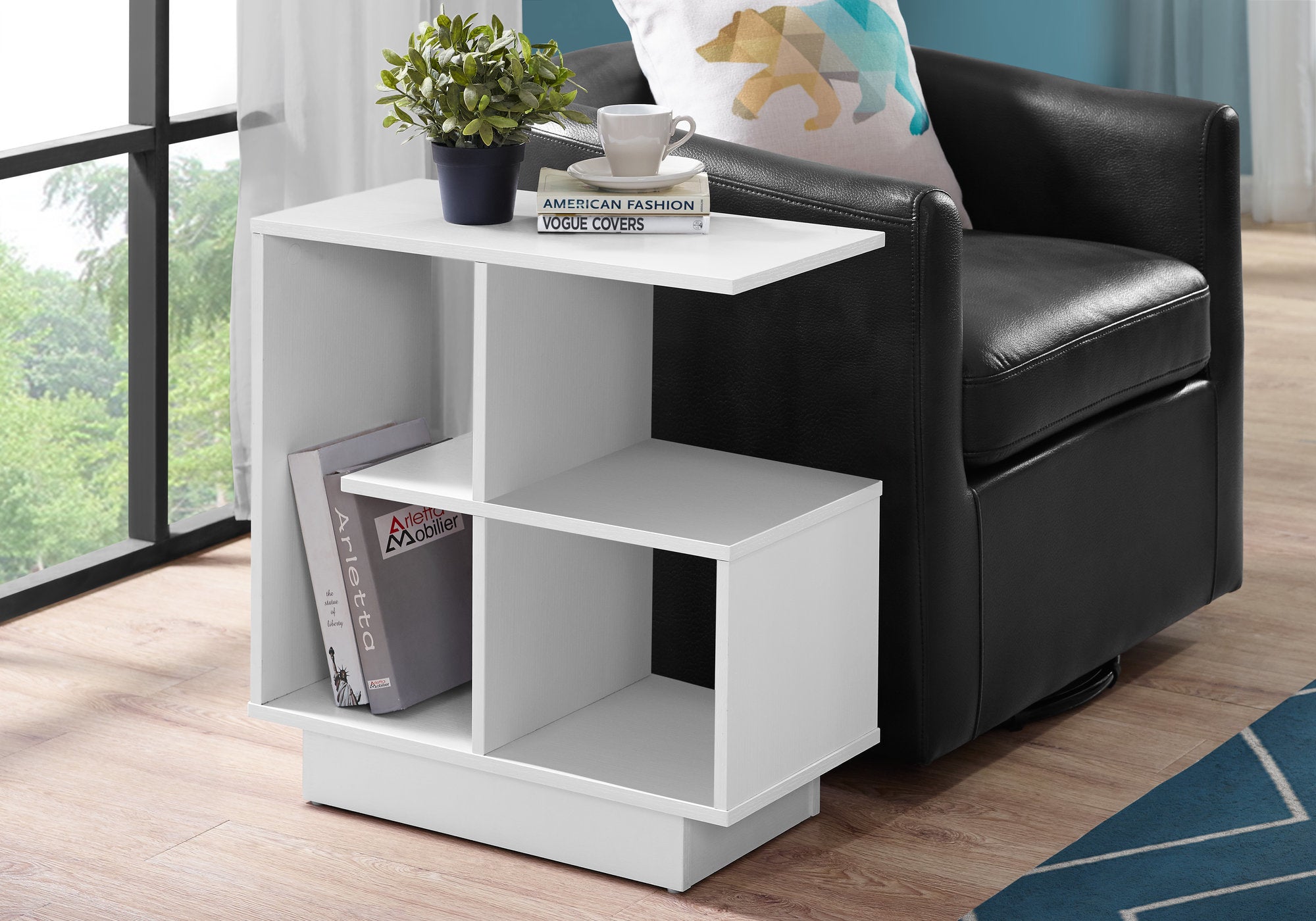 Image of accent table - 24inch h white  i 2096.
