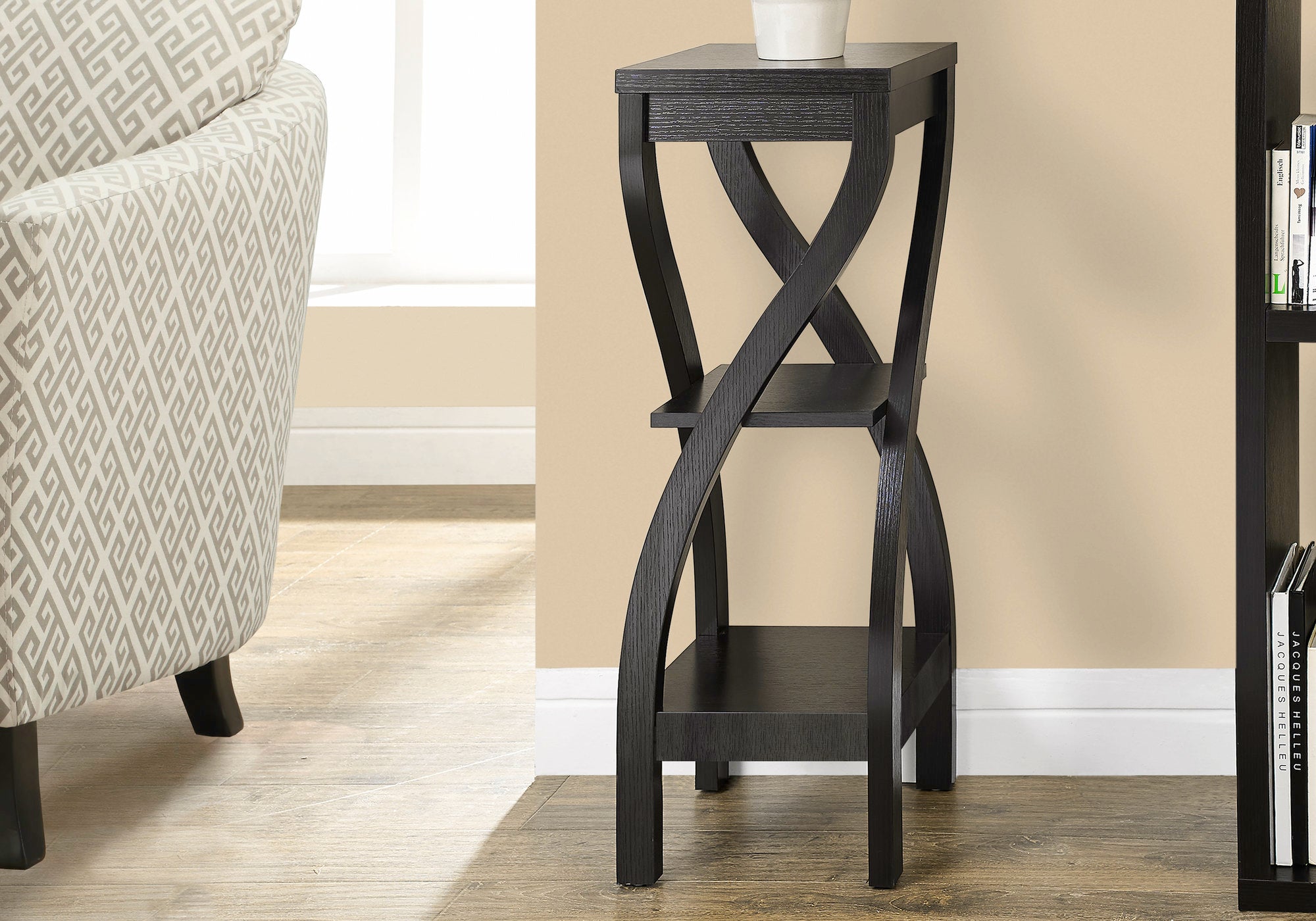 Image of accent table - 32inch h espresso  i 2478.