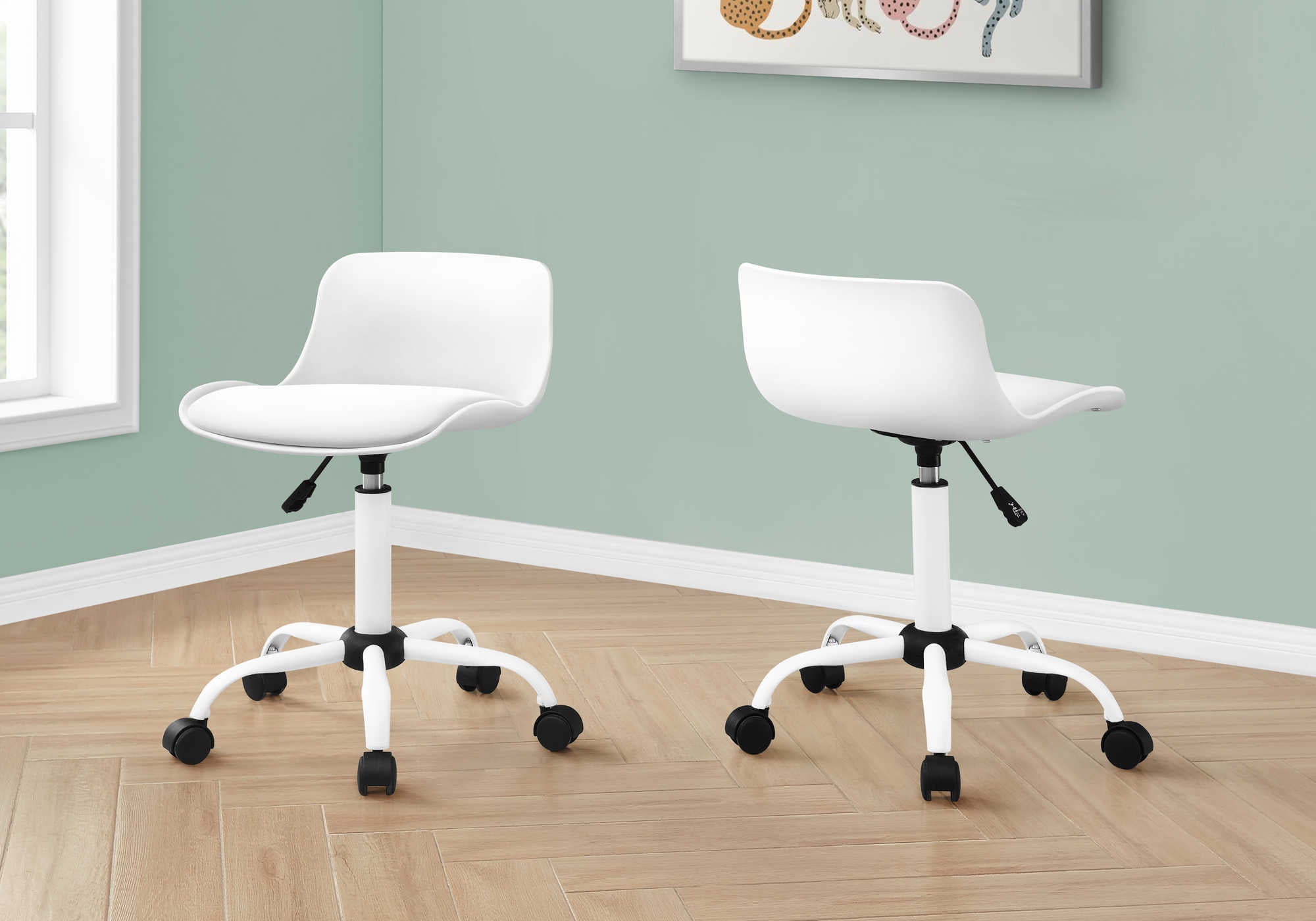 Image of office chair - white juvenile  multi-position i 7463.