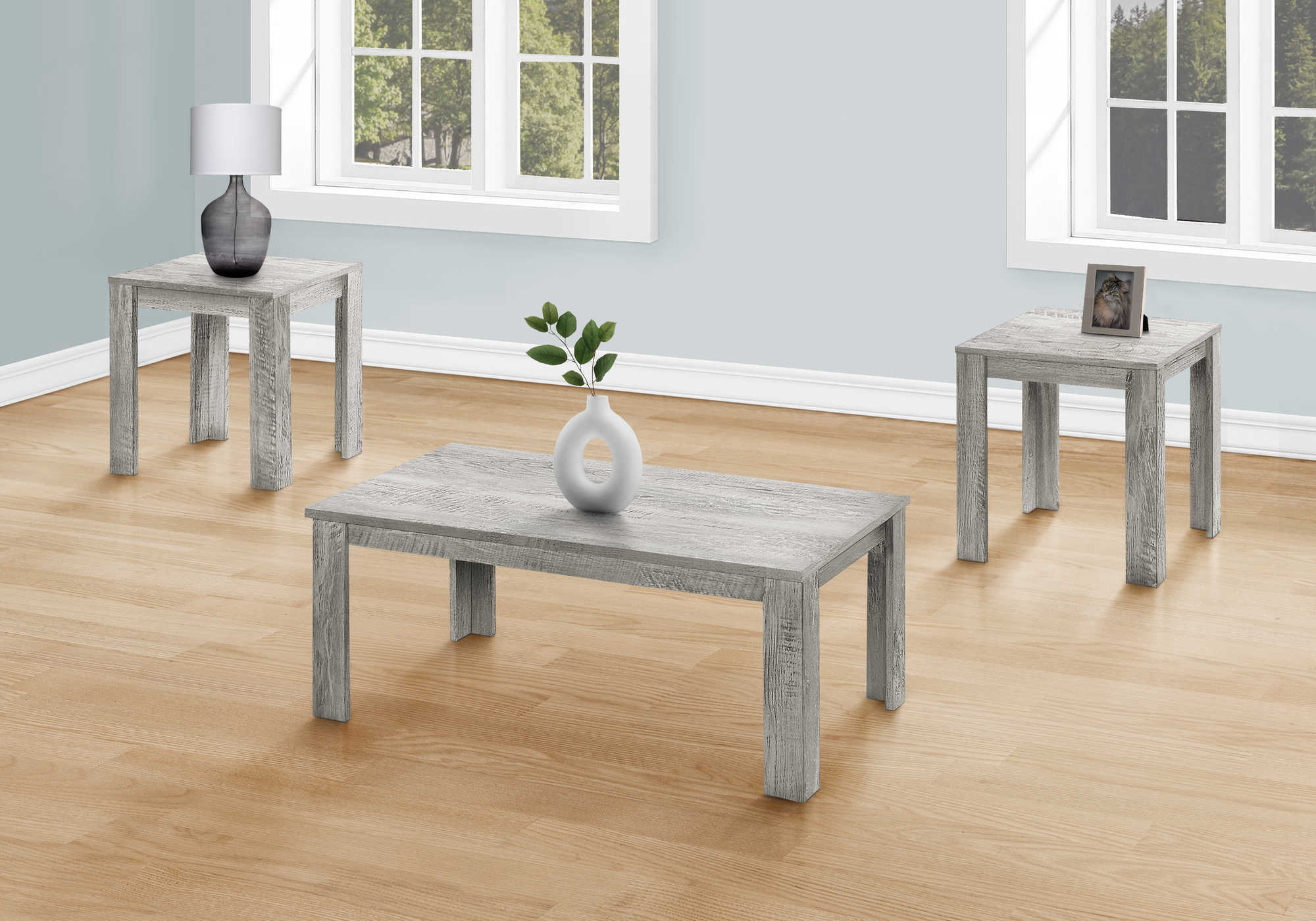 Image of table set - 3pcs set  industrial grey i 7860p.