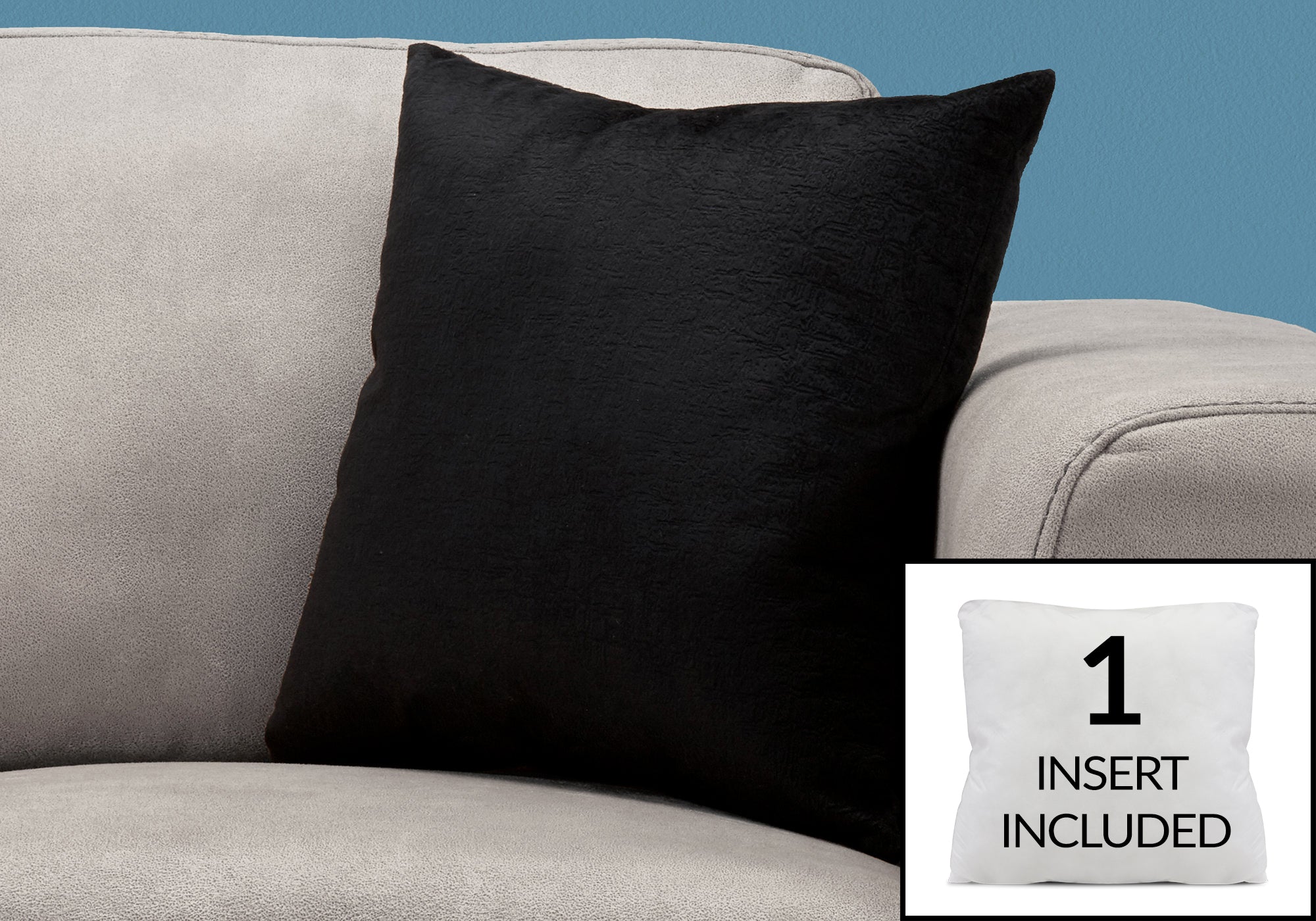Image of pillow - 18inch x 18inch black mosaic velvet 1pc  i 9286.