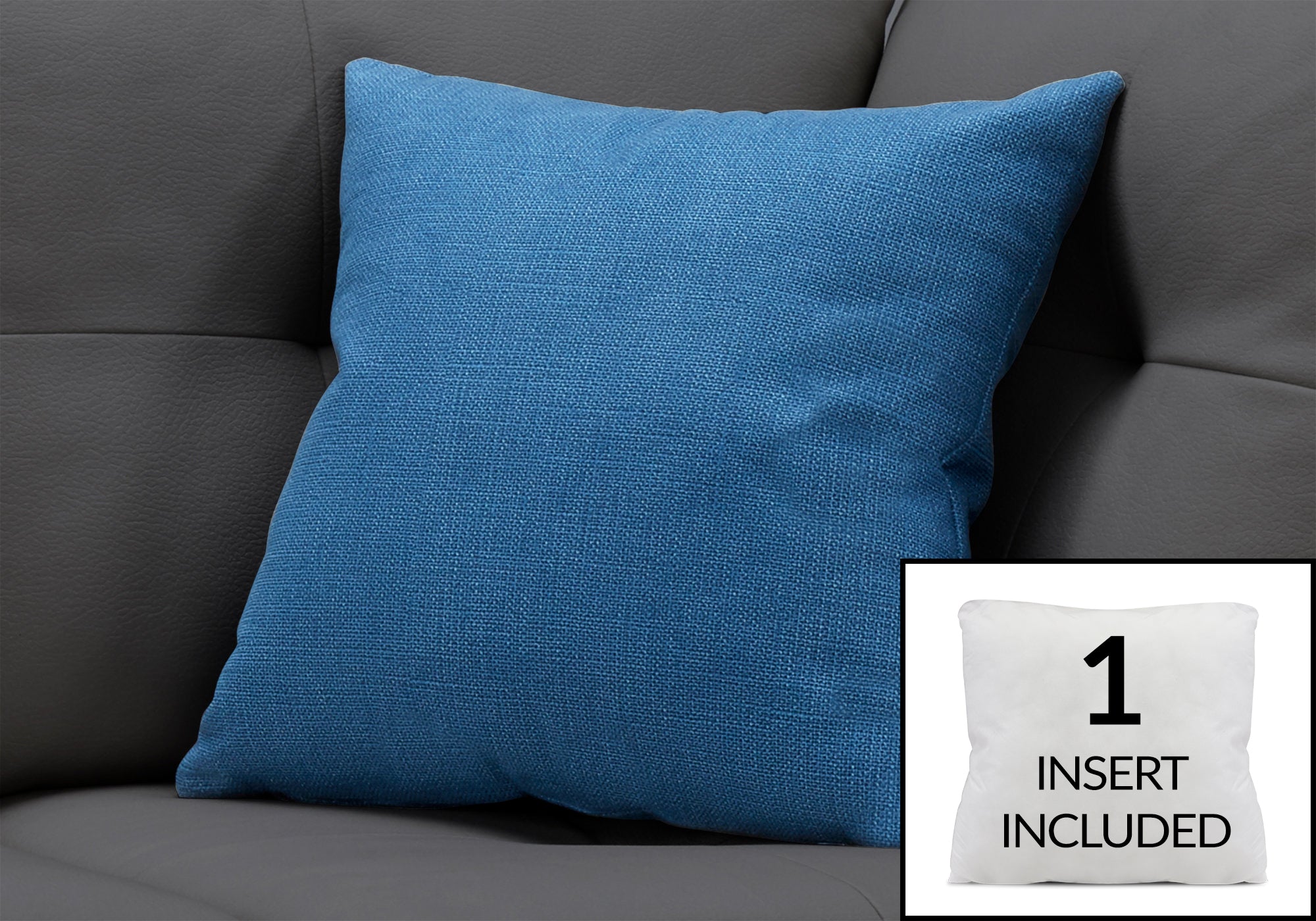 Image of pillow - 18inch x 18inch patterned blue 1pc  i 9290.